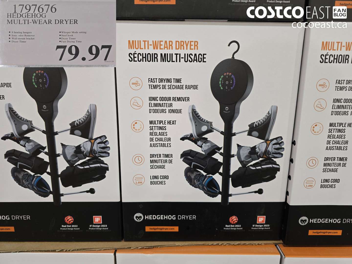 1797676 HEDGEHOG MULTI-WEAR DRYER $79.97