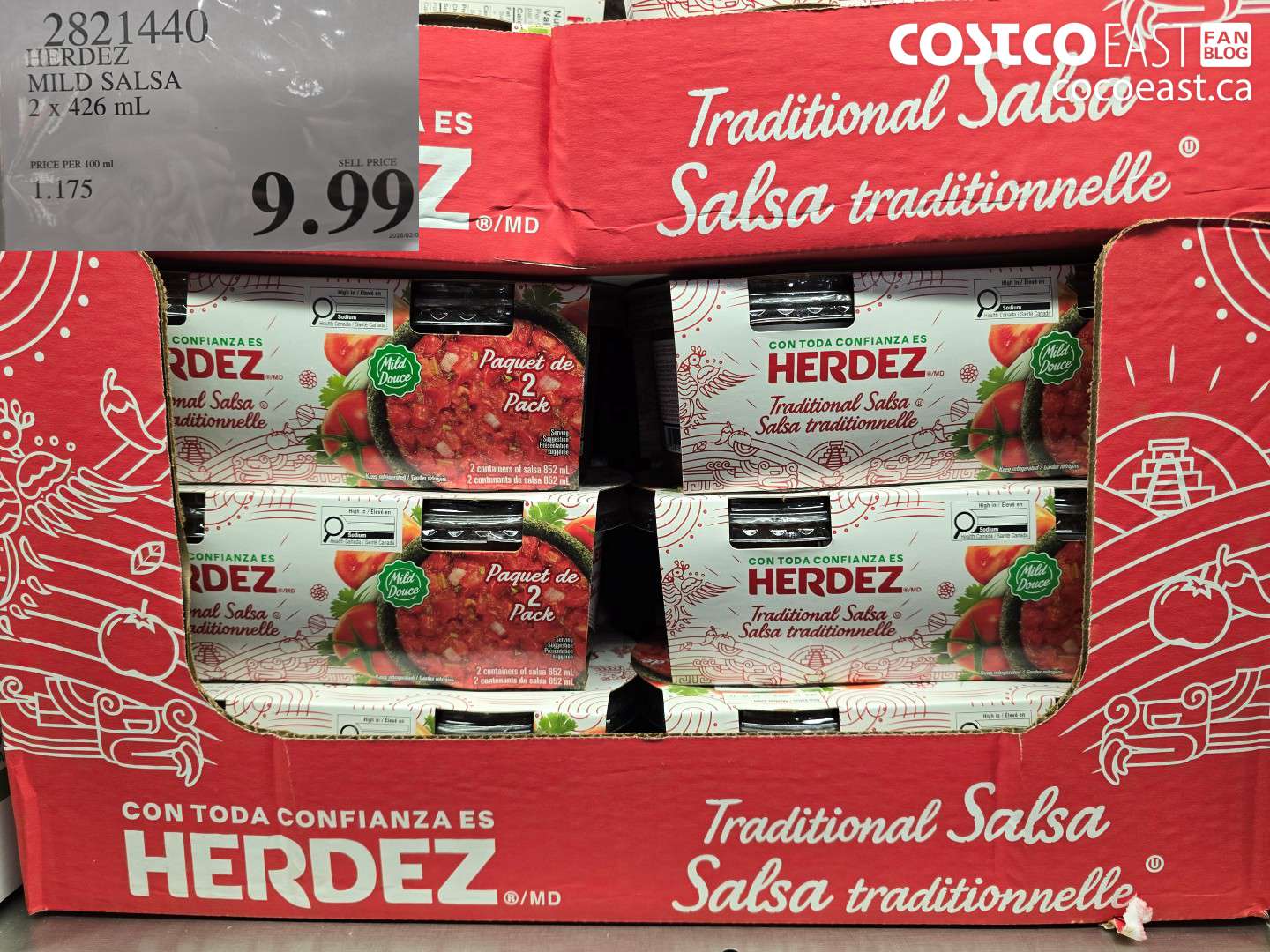 28214440 HERDEZ MILD SALSA 2 X 426 ML $9.99