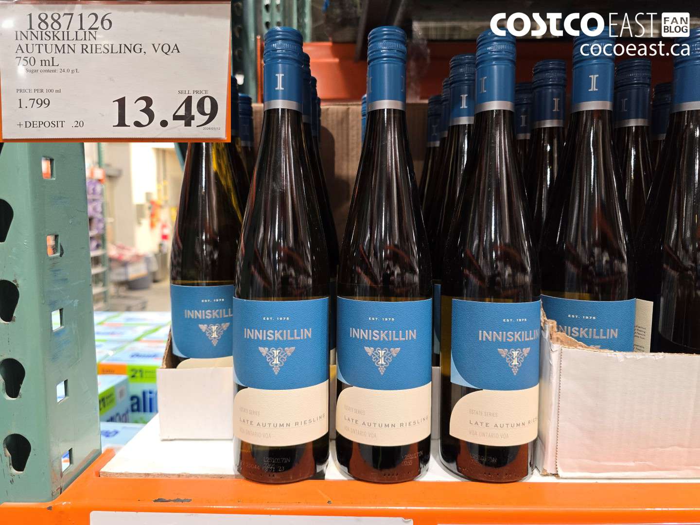 1887126 INNISKILLIN AUTUMN RIESLING, VQA 750 ml $13.49