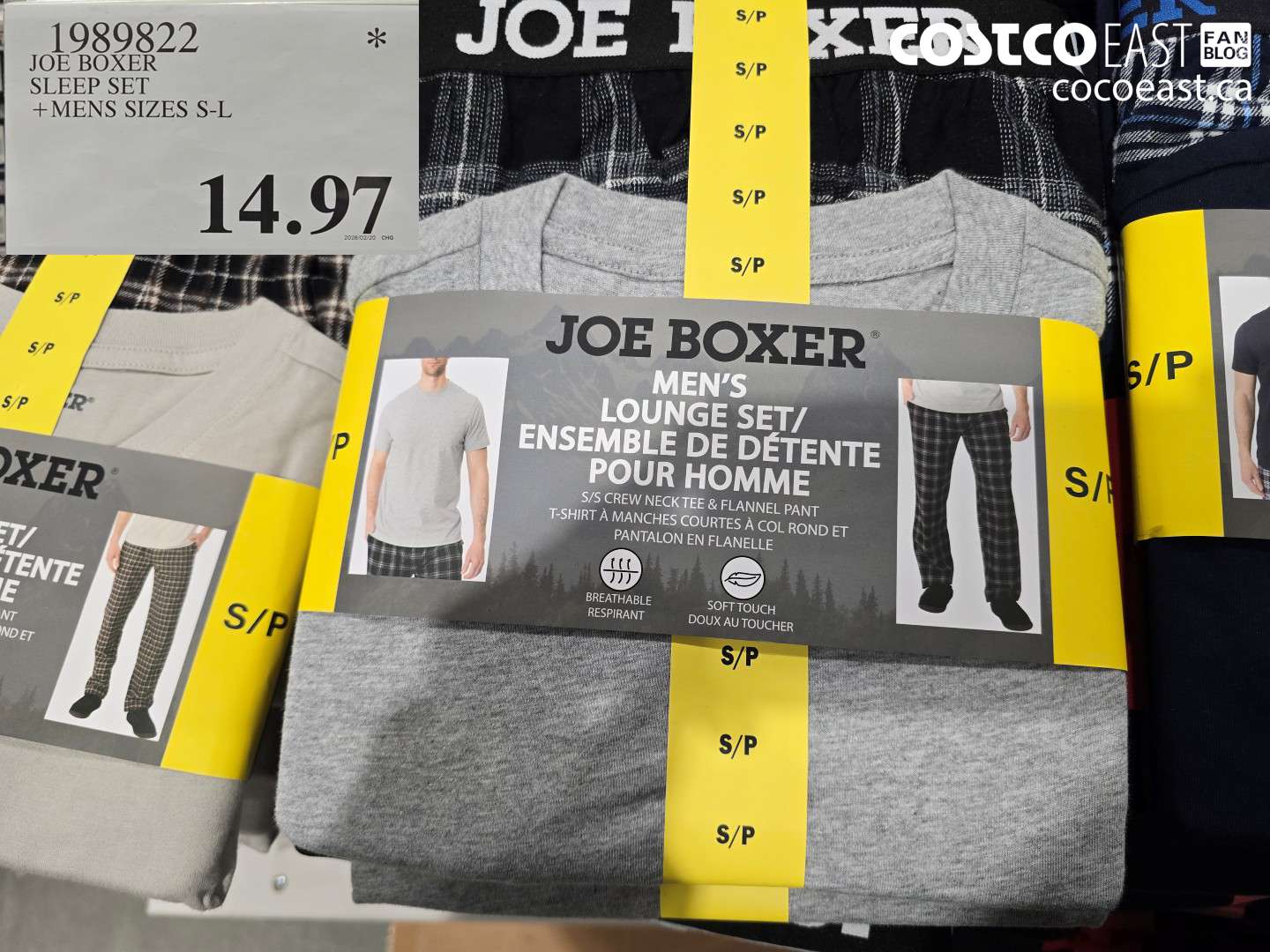 1989822 JOE BOXER SLEEP SET +MENS SIZES S-L $14.97