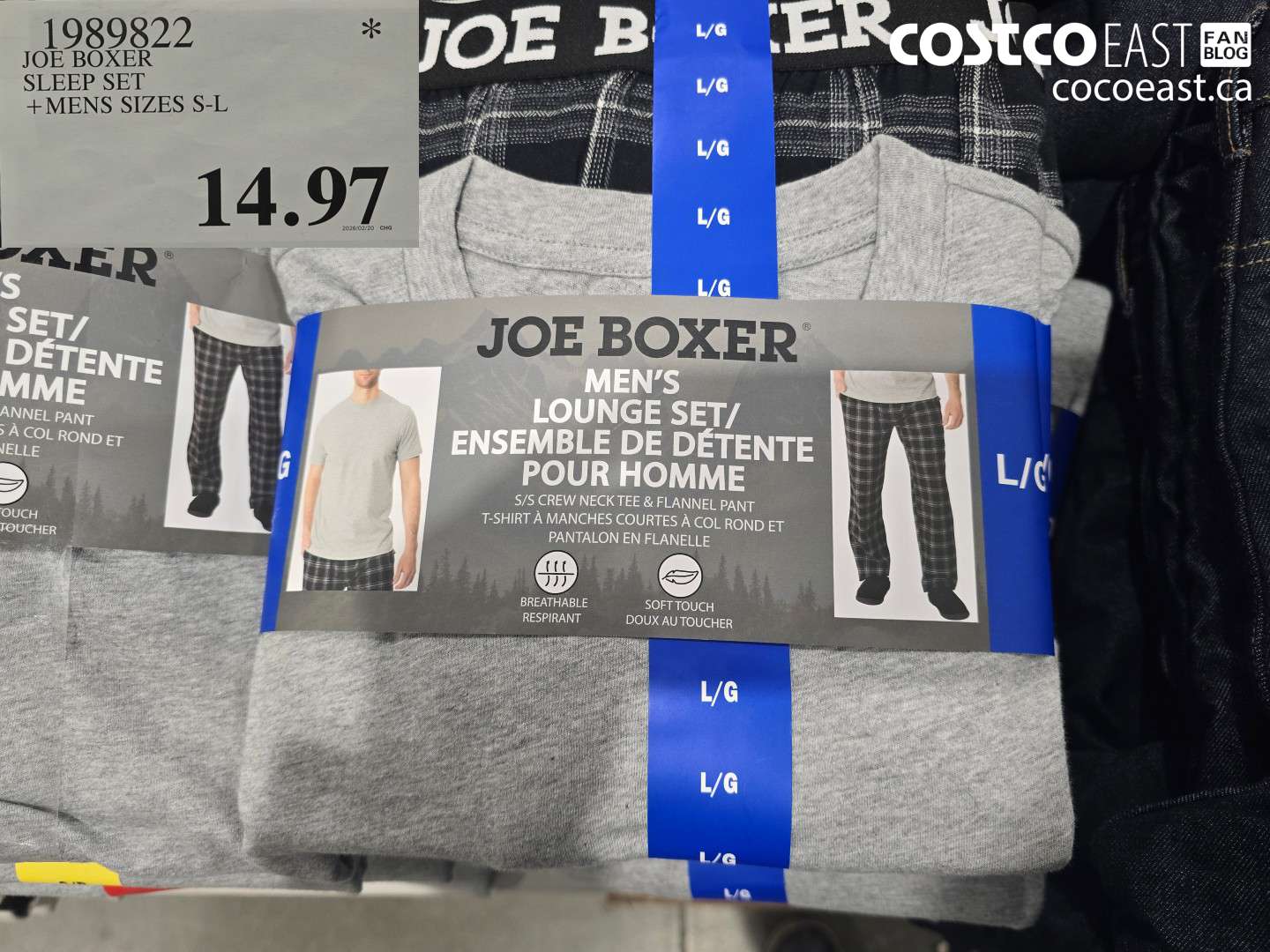 1989822 JOE BOXER SLEEP SET + MEN'S SIZES S-L $14.97