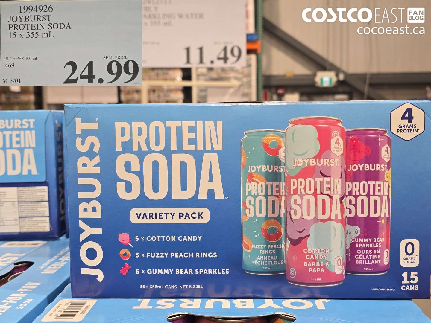 1994926 JOYBURST PROTEIN SODA 15 x 355 mL $24.99