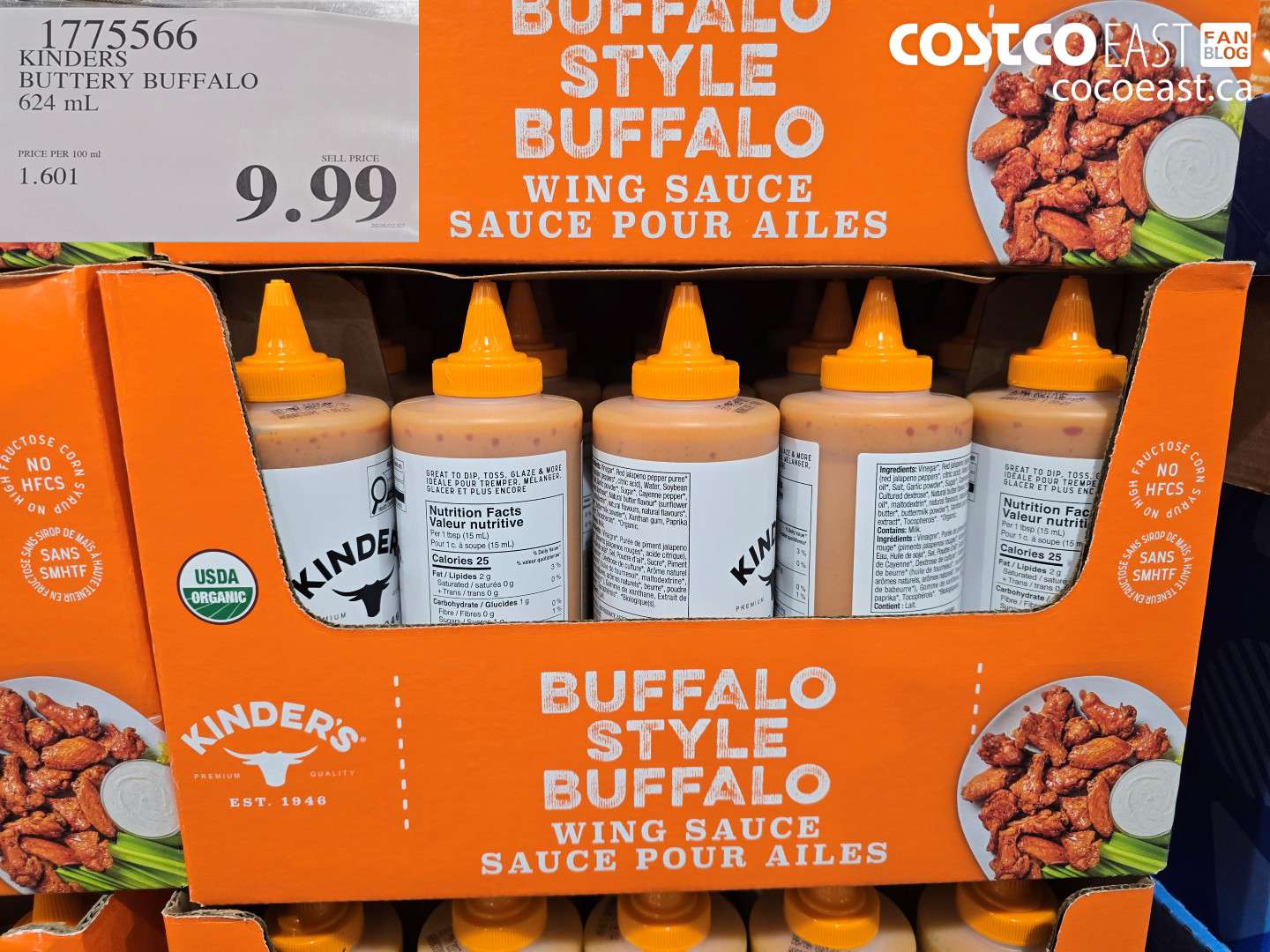 1775566 KINDERS BUTTERY BUFFALO 624 mL $9.99