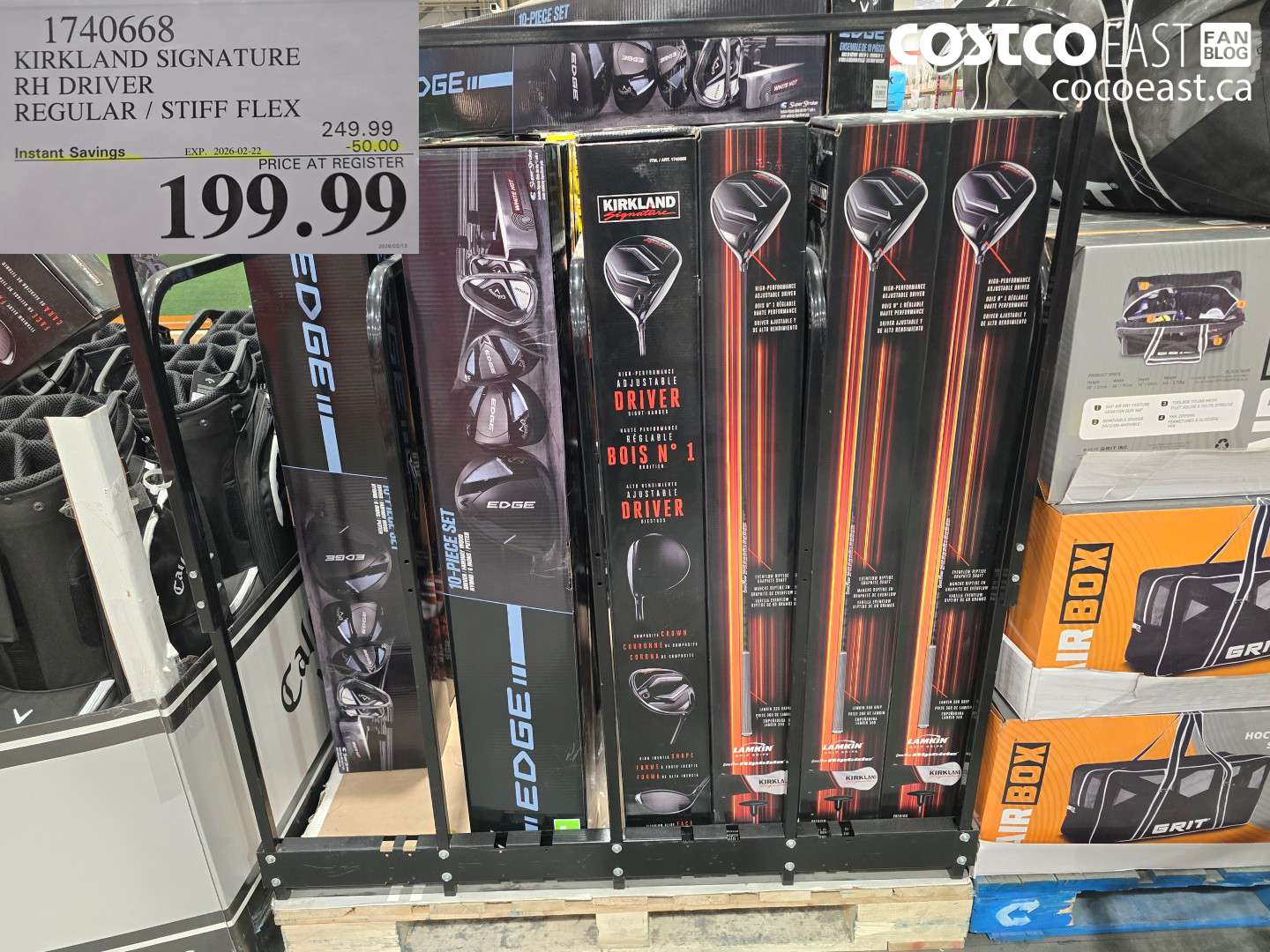 1740668 KIRKLAND SIGNATURE RH DRIVER REGULAR / STIFF FLEX ($50.00 INSTANT SAVINGS EXPIRES ON 2026-02-22) $199.99