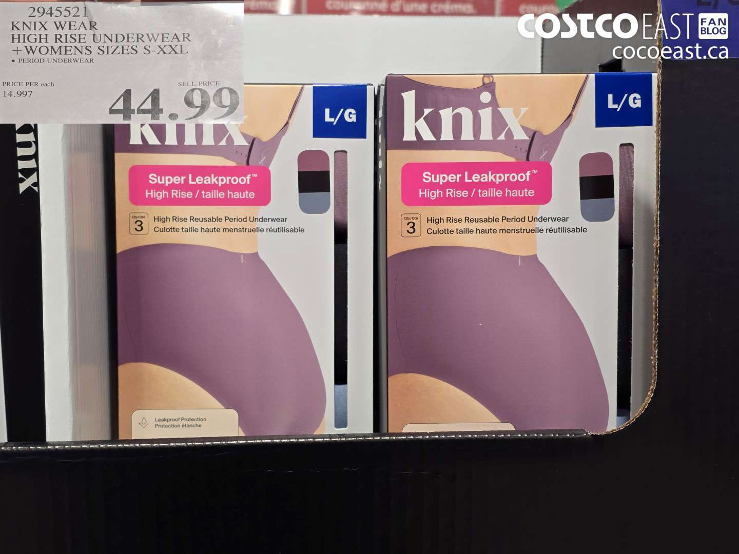 2945521 KNIX WEAR HIGH RISE UNDERWEAR + WOMENS SIZES S-XXL $44.99