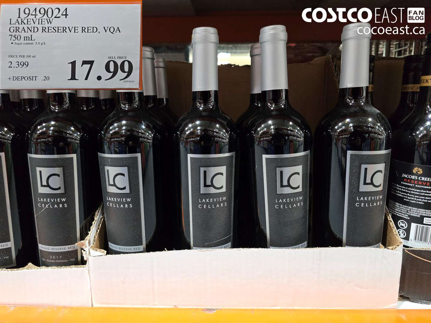 1949024 LAKEVIEW GRAND RESERVE RED, VQA 750 mL $17.99