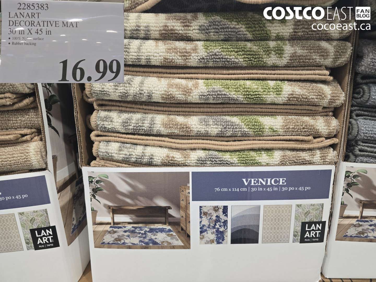 2285383 LANART DECORATIVE MAT 30 M X 45 IN $16.99