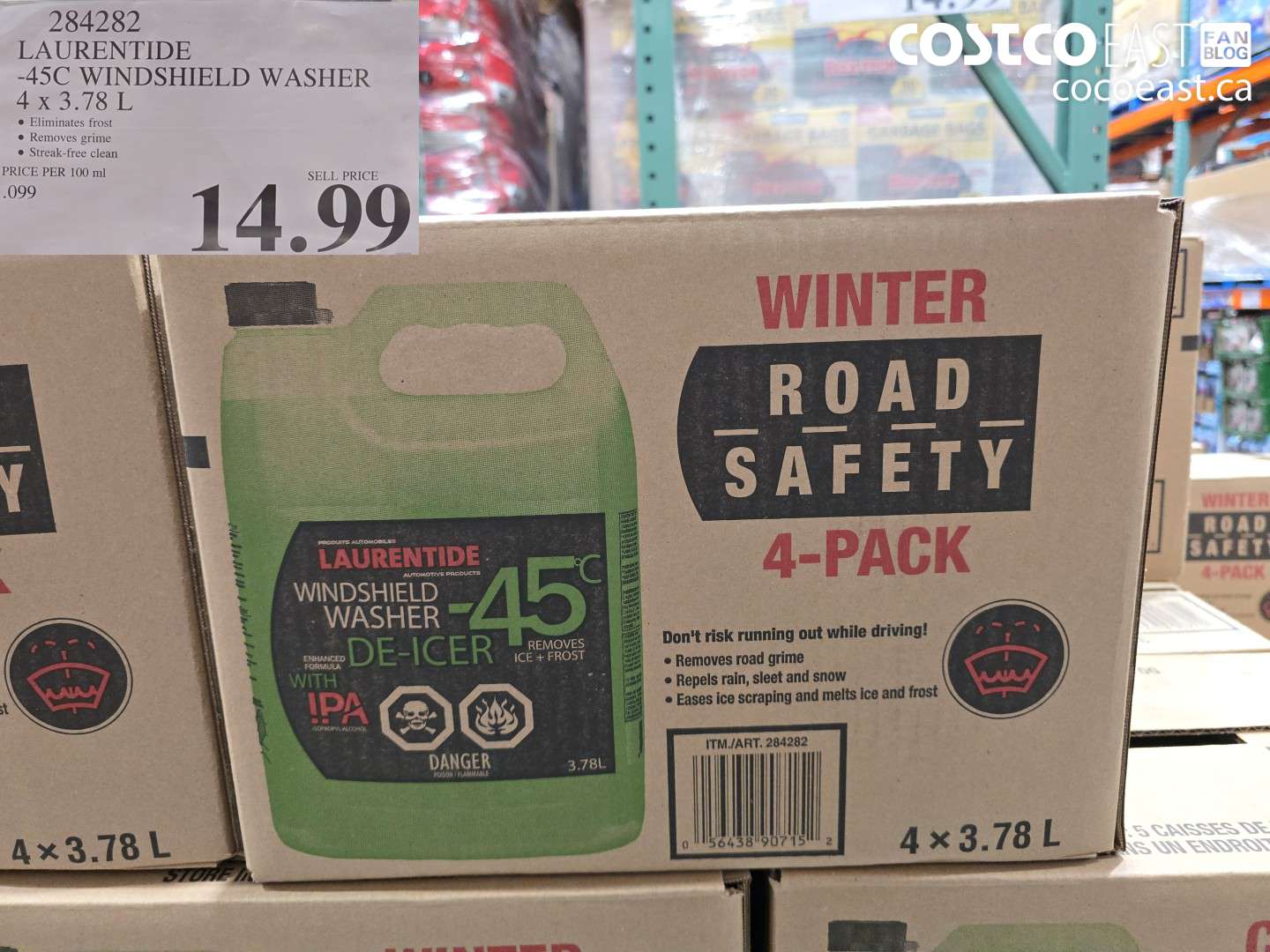 284282 LAURENTIDE -45C WINDSHIELD WASHER $14.99
