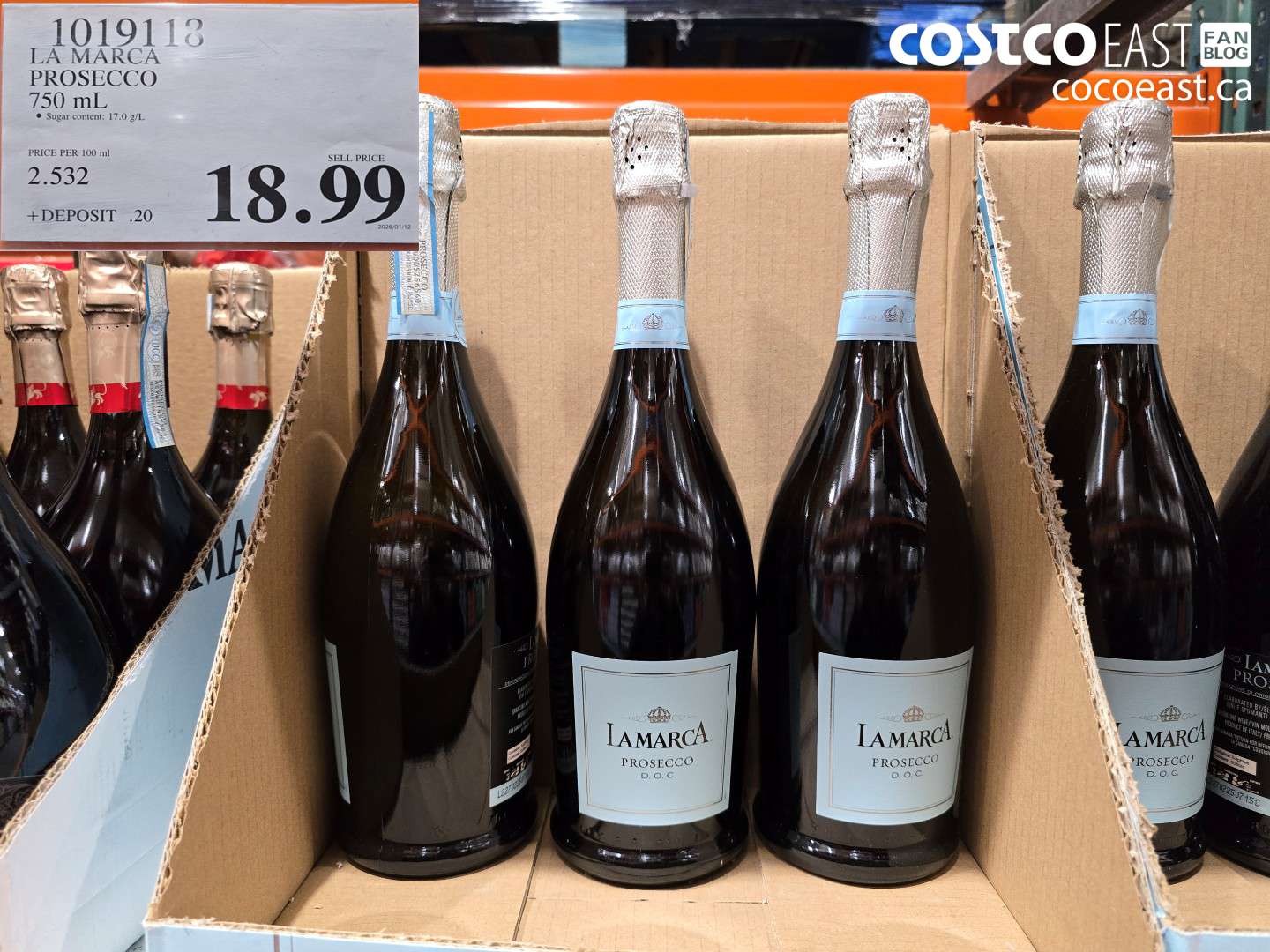 1019118 LA MARCA PROSECCO 750 mL $18.99