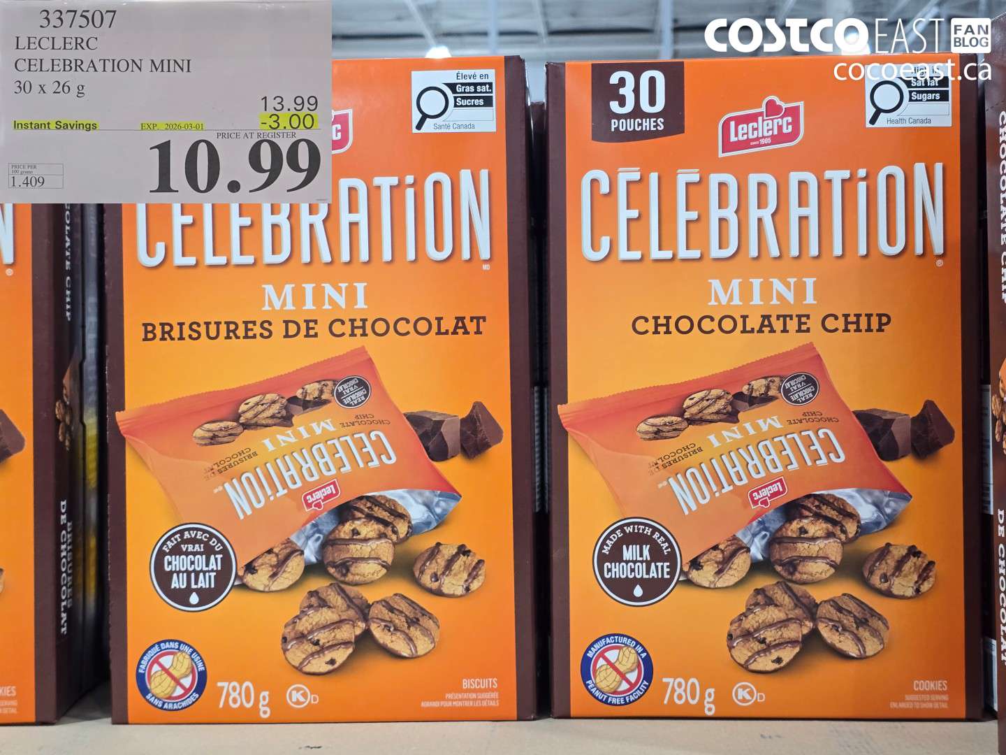 337507 LECLERC CELEBRATION MINI 30 X 26 G ($3.00 INSTANT SAVINGS EXPIRES ON 2026-03-01) $10.99
