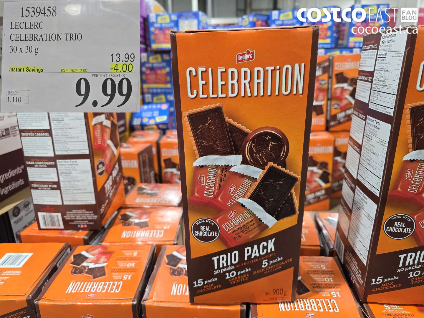 1539458 LECLERC CELEBRATION TRIO 30 x 30g ($4.00 INSTANT SAVINGS EXPIRES ON 2026-02-08) $9.99