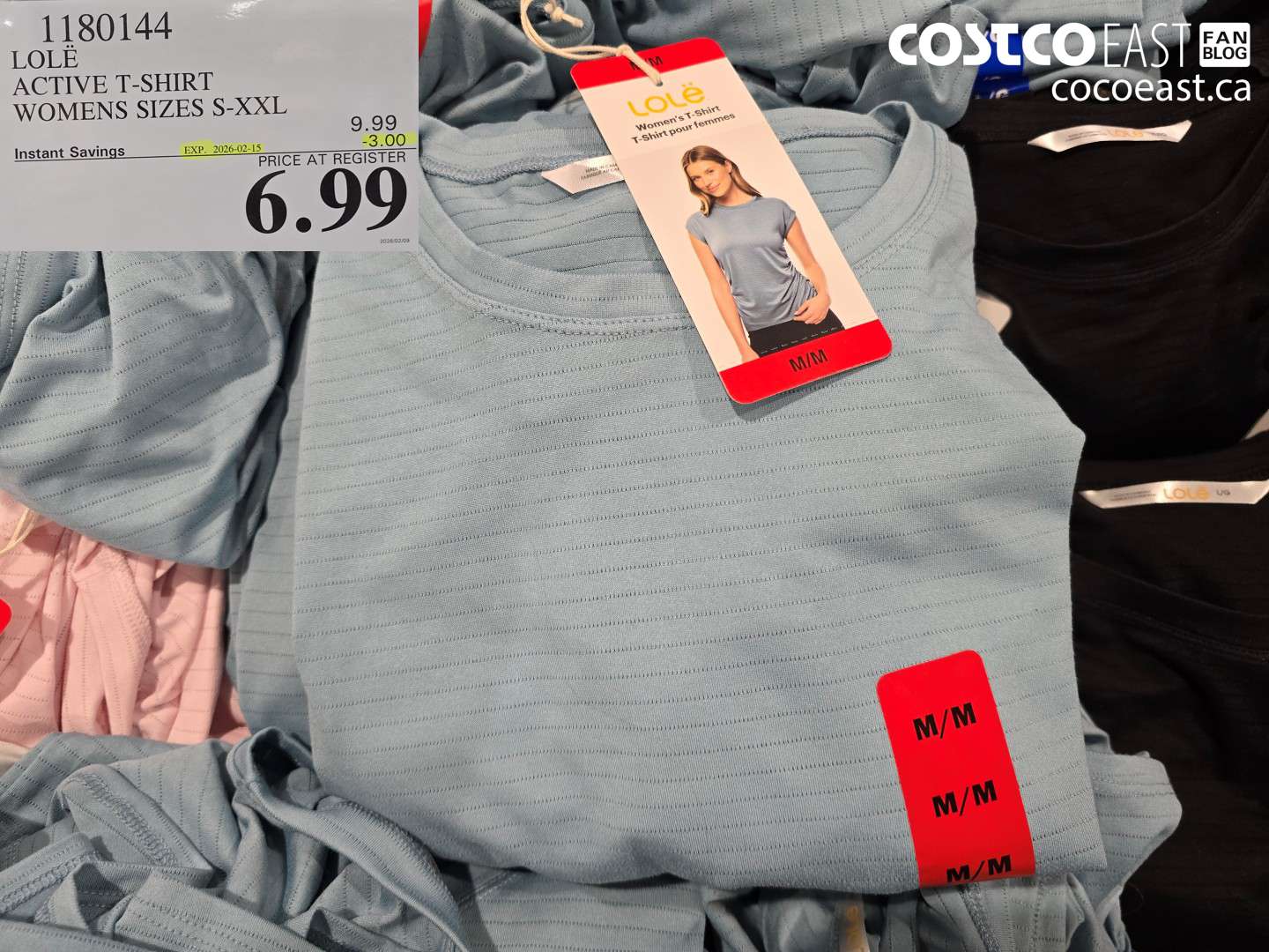 1180144 LOLE ACTIVE T-SHIRT WOMENS SIZES S-XXL ($3.00 INSTANT SAVINGS EXPIRES ON 2026-02-15) $6.99