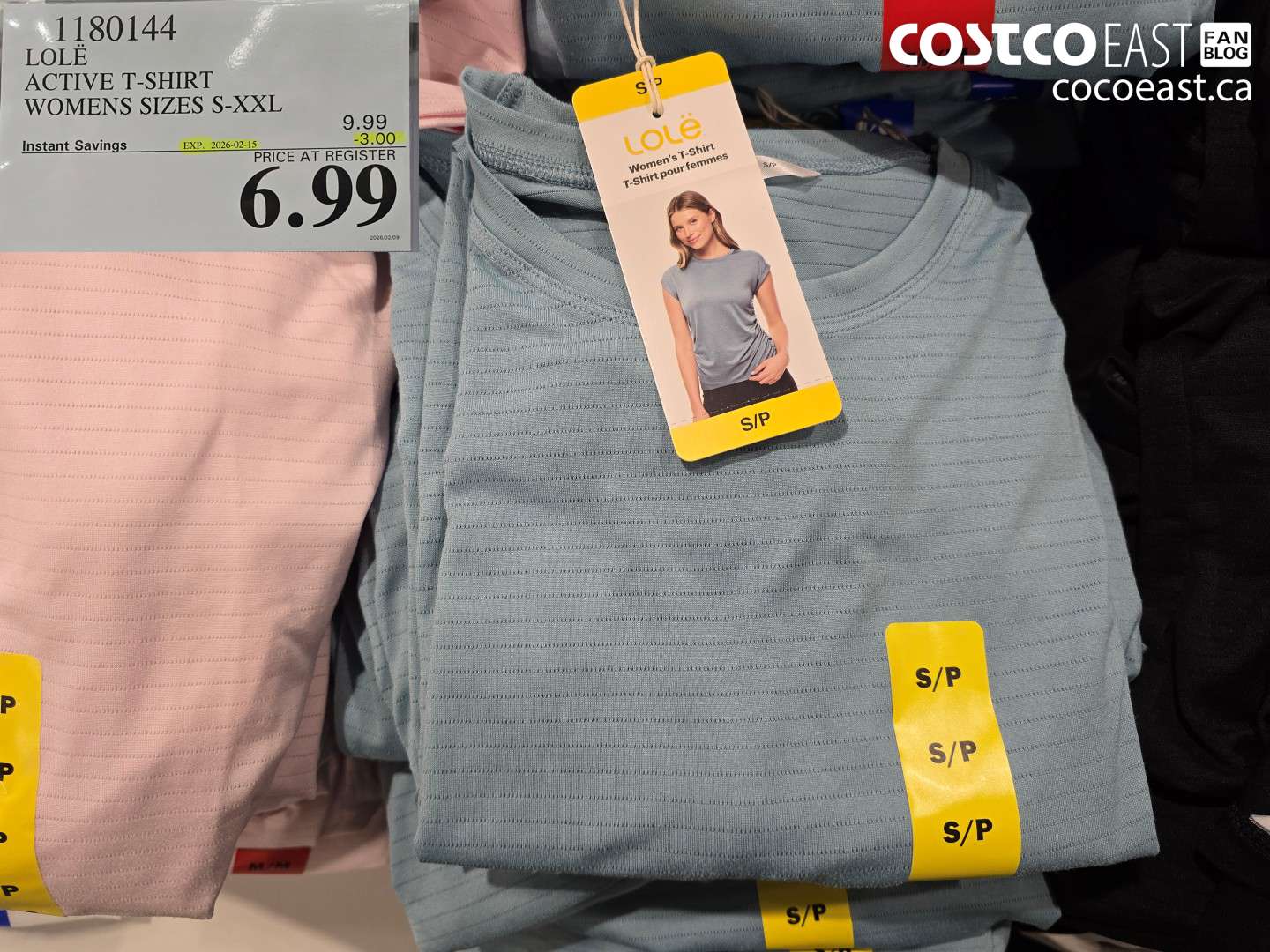 1180144 LOLË ACTIVE T-SHIRT WOMENS SIZES S-XXL ($3.00 INSTANT SAVINGS EXPIRES ON 2026-02-15) $6.99