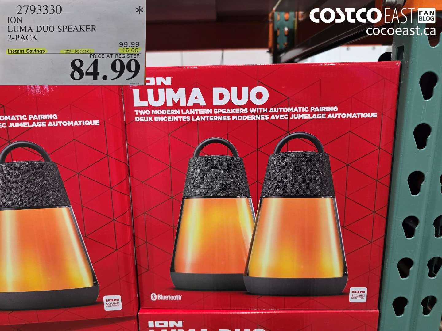 2793330 LUMA DUO SPEAKER 2-PACK ($15.00 INSTANT SAVINGS EXPIRES ON 2026-03-01) $84.99