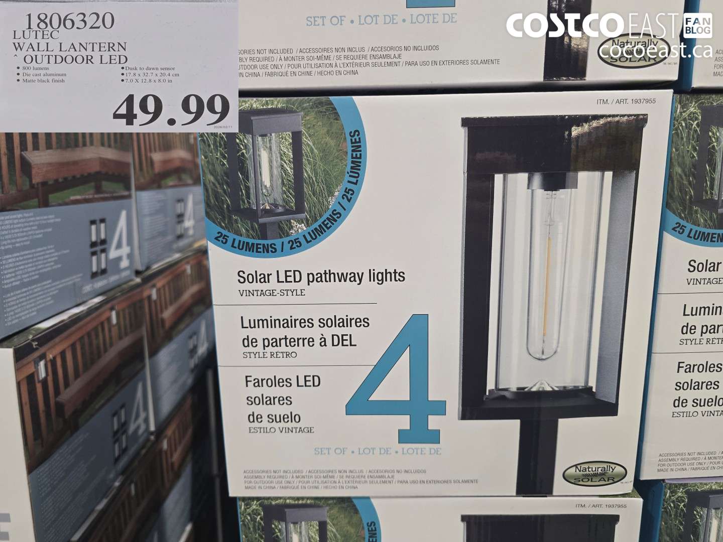 1806320 LUTEC WALL LANTERN OUTDOOR LED $49.99