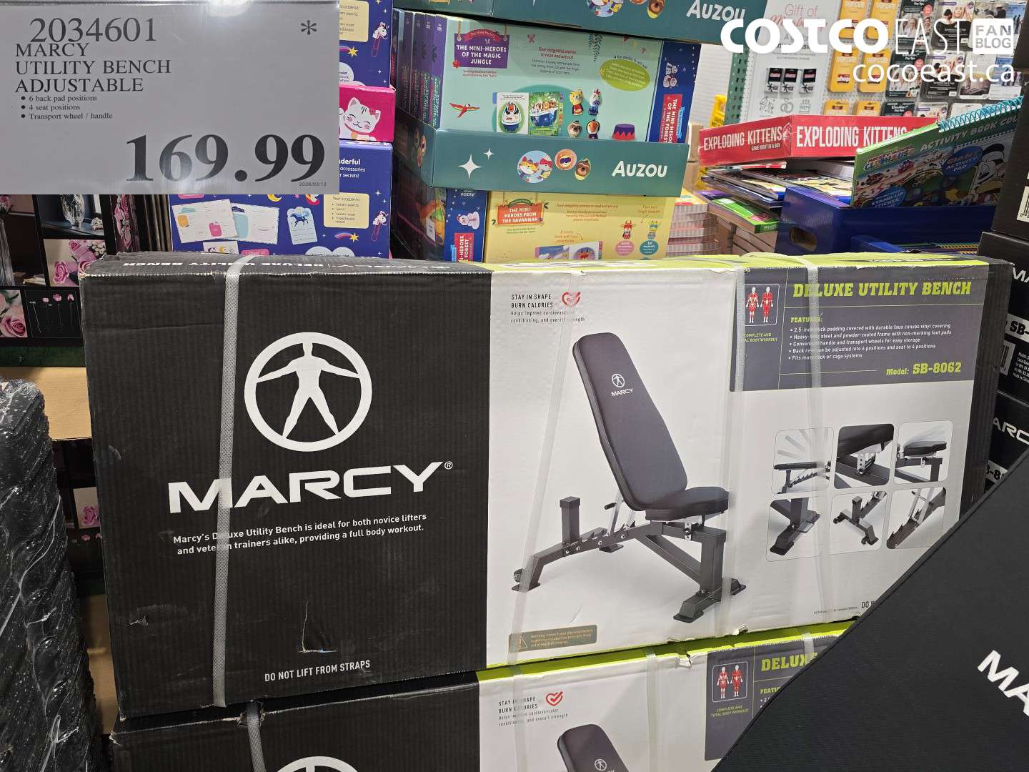 2034601 MARCY UTILITY BENCH ADJUSTABLE $169.99