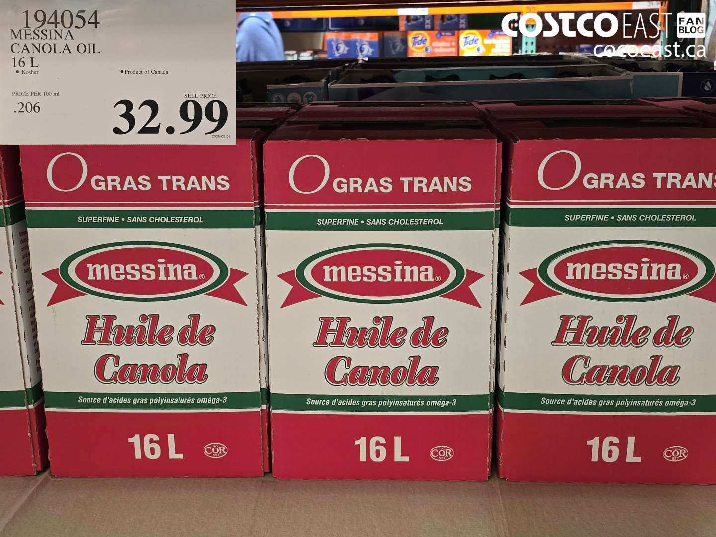 194054 MESSINA CANOLA OIL 16 L $32.99