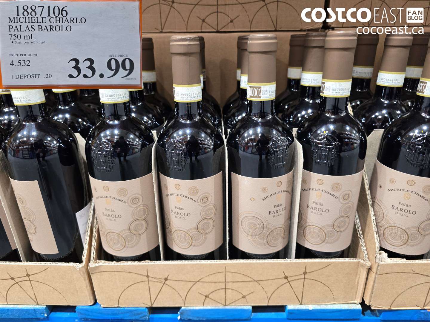 1887106 MICHELE CHIARLO PALAS BAROLO 750 ML $33.99