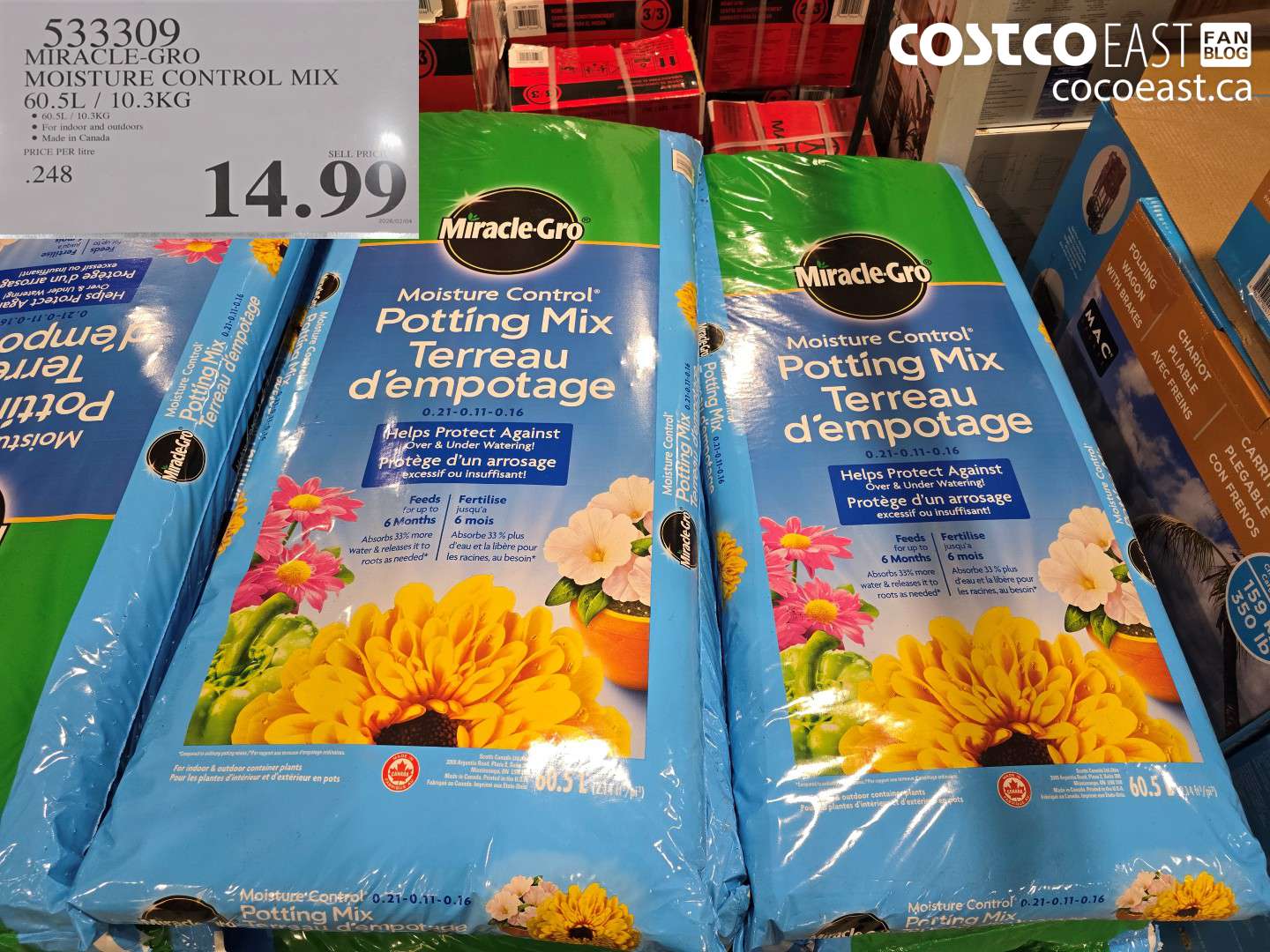 533309 MIRACLE-GRO MOISTURE CONTROL MIX 60.5L / 10.3KG $14.99