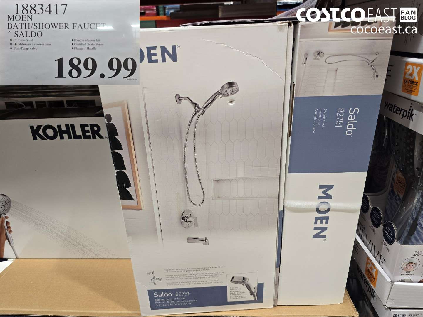 1883417 MOEN BATH/SHOWER FAUCET SALDO $189.99