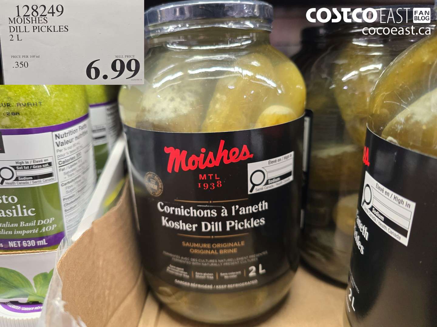 128249 MOISHES DILL PICKLES 2 L $6.99