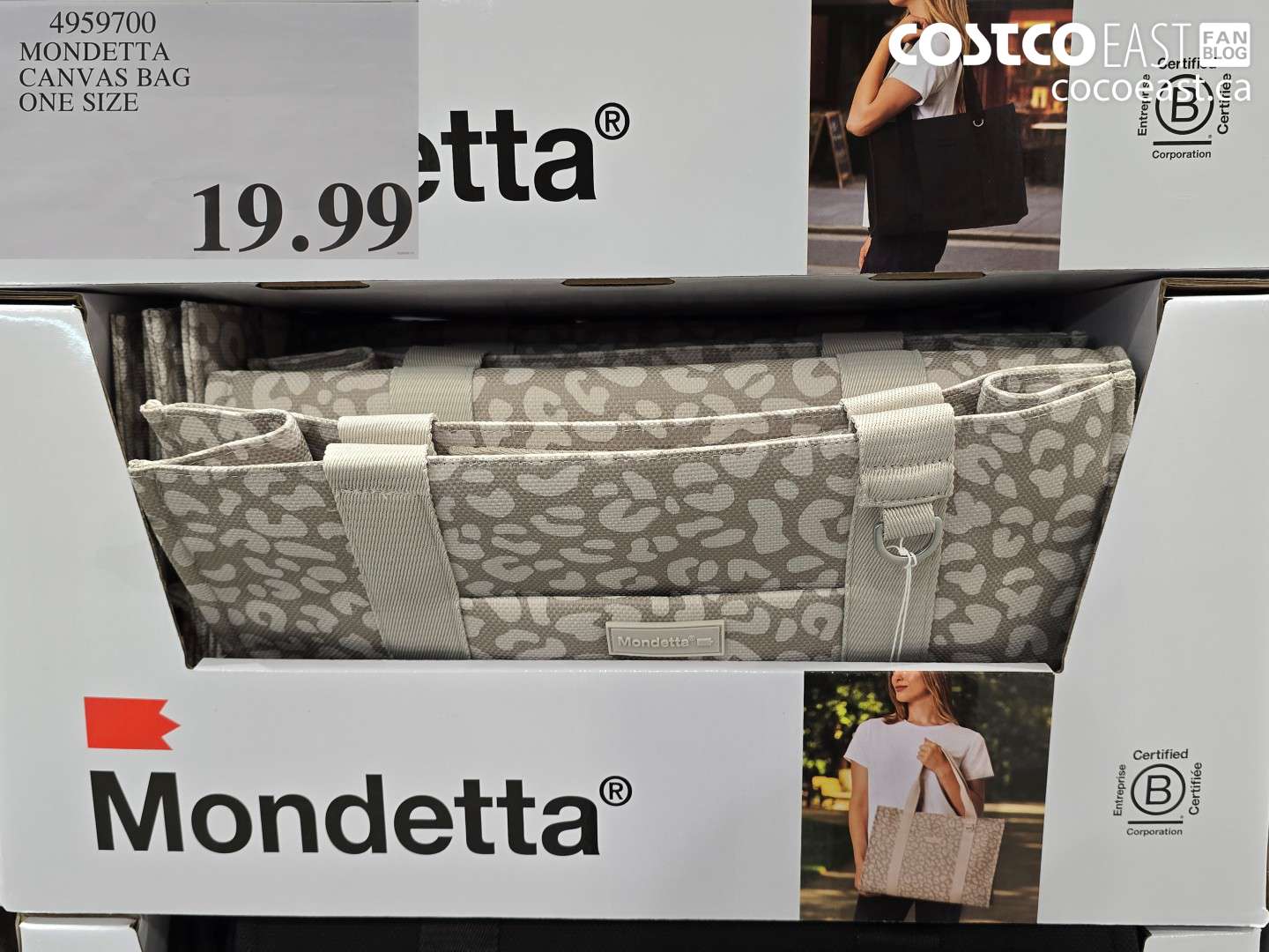 4959700 MONDETTA CANVAS BAG ONE SIZE $19.99