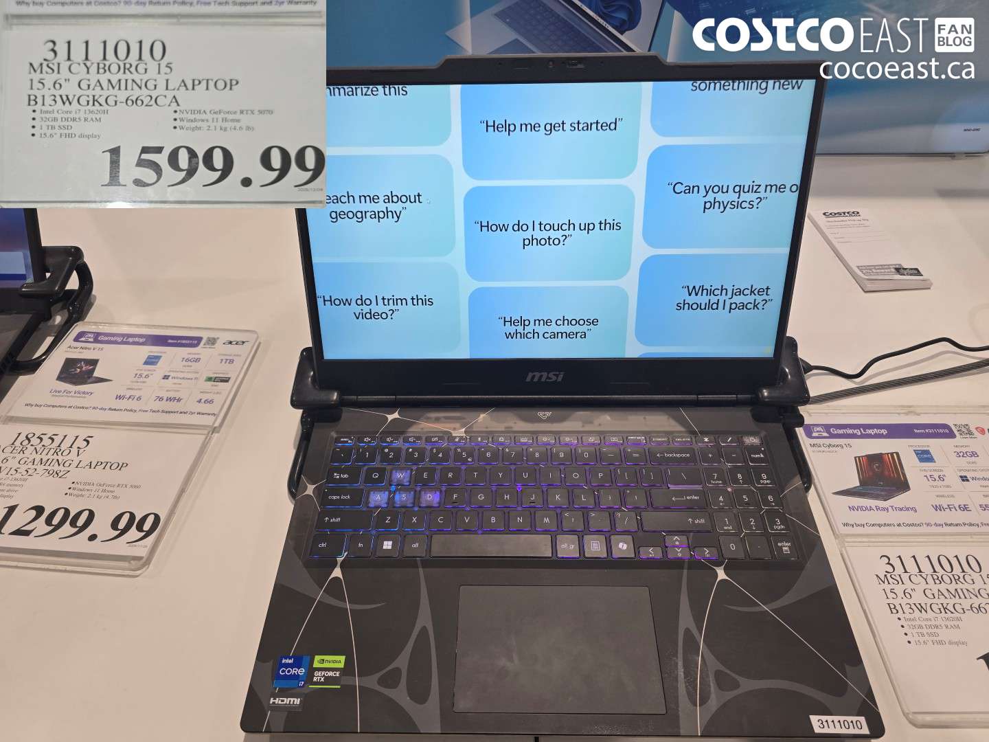 3111010 MSI CYBORG 15 15.6