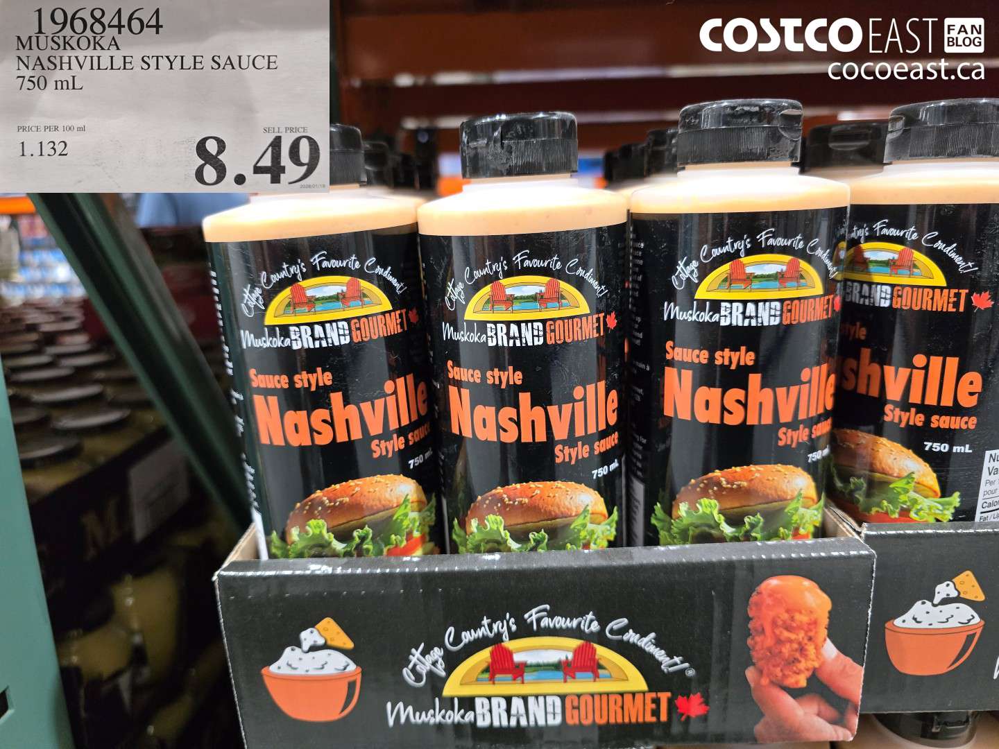 1968464 MUSKOKA NASHVILLE STYLE SAUCE 750 mL $8.49