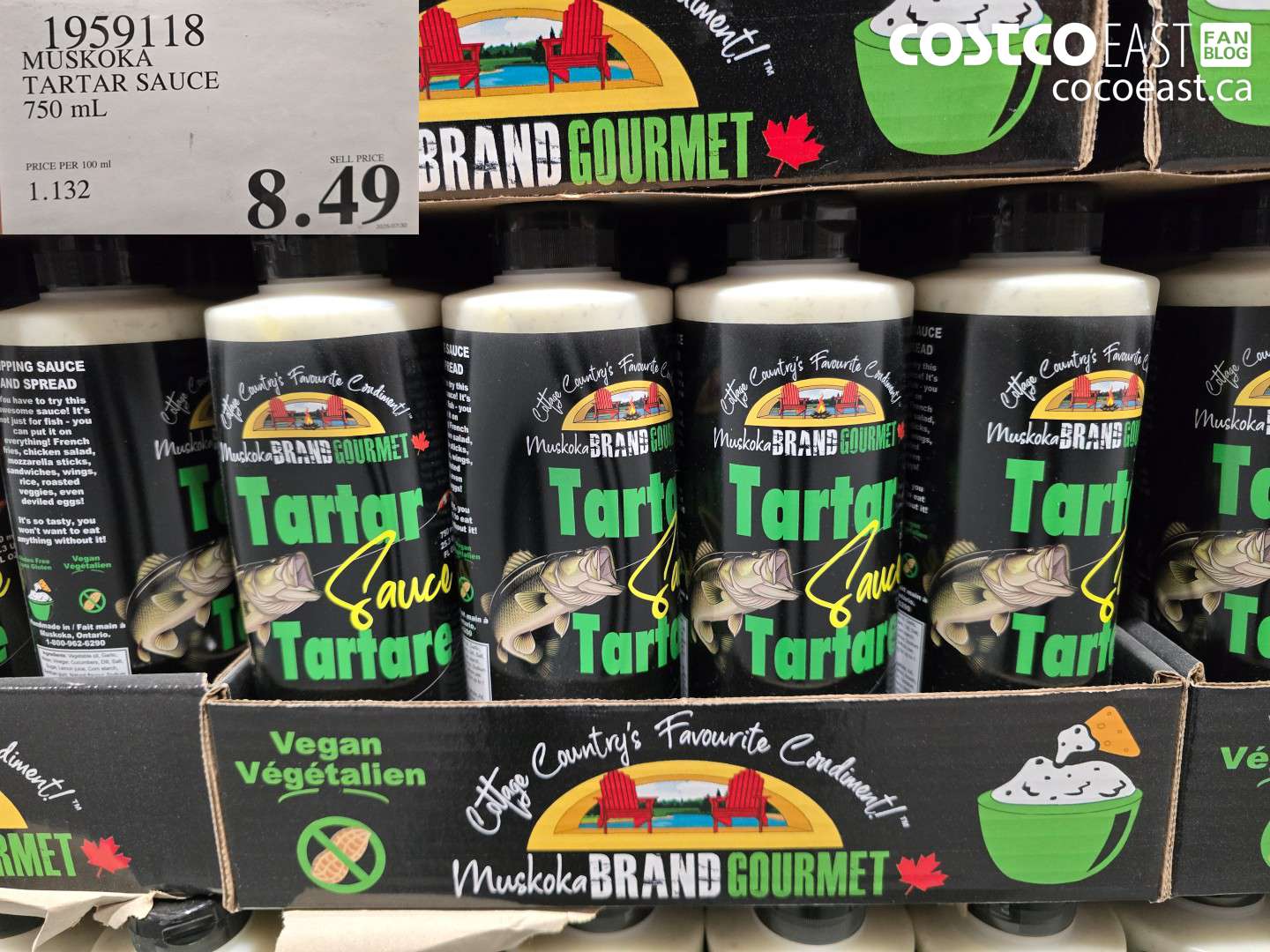 1959118 MUSKOKA TARTAR SAUCE 750 mL $8.49