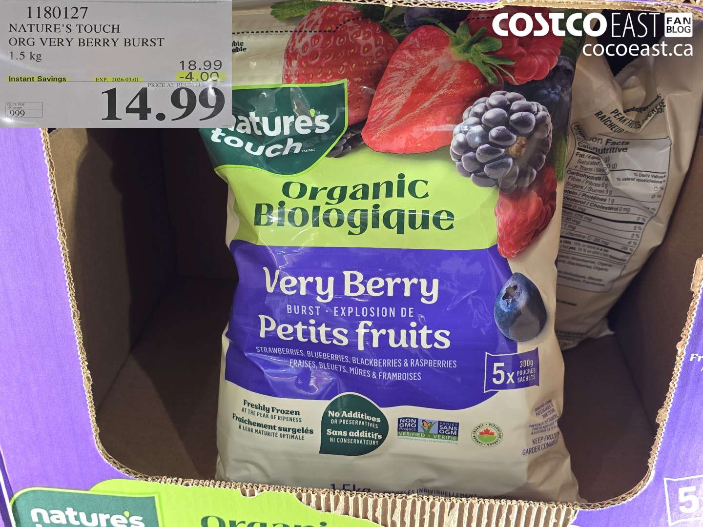 1180127 NATURE'S TOUCH ORG VERY BERRY BURST ($4.00 INSTANT SAVINGS EXPIRES ON 2026-03-01) $14.99