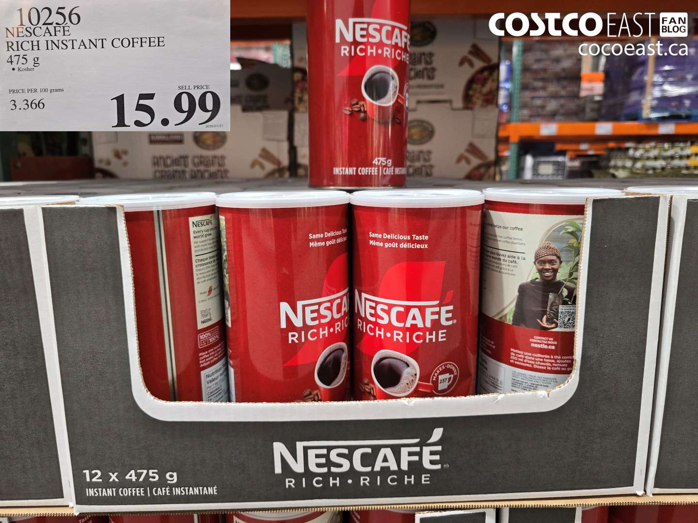 10256 NESCAFE RICH INSTANT COFFEE 475 G $15.99