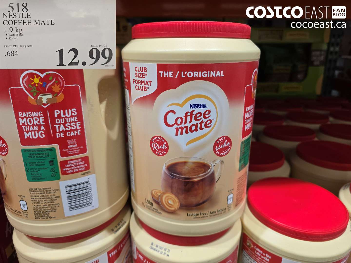 518 NESTLE COFFEE MATE 1.9 KG $12.99