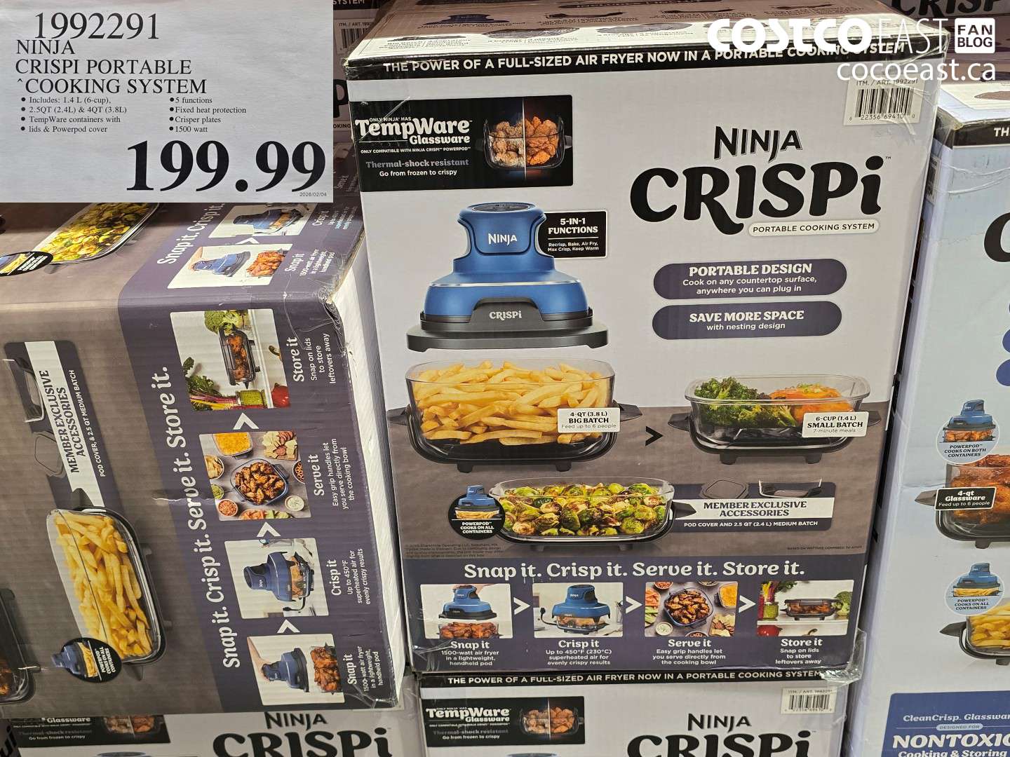 1992291 NINJA CRISPI PORTABLE COOKING SYSTEM $199.99