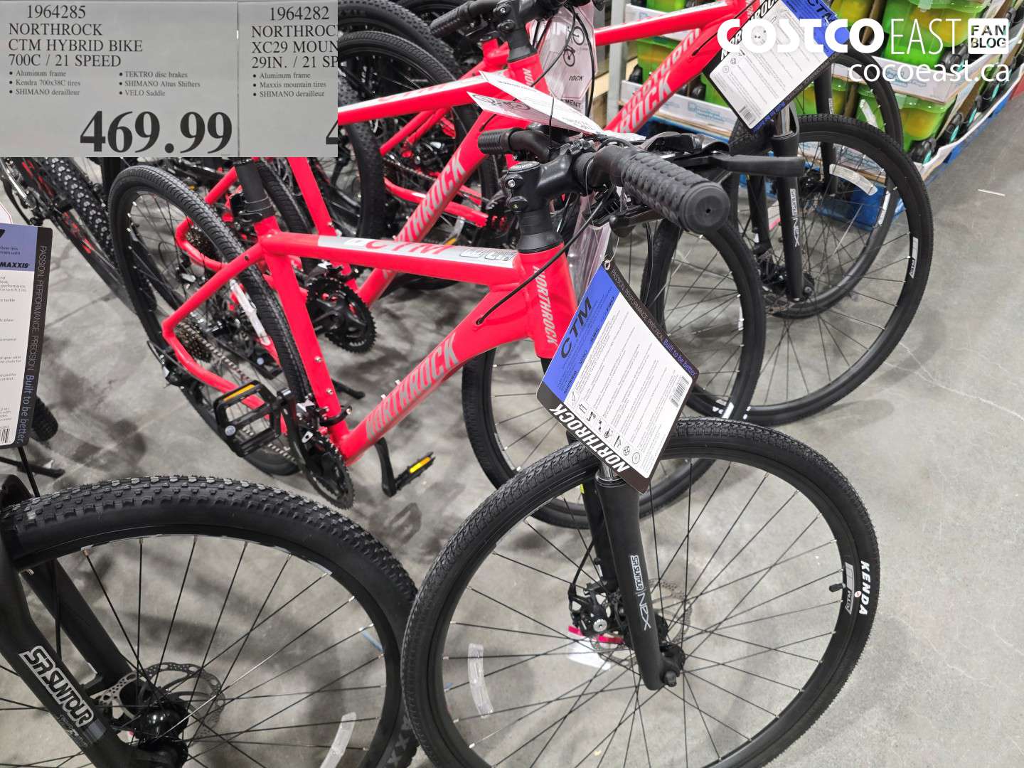 1964285 NORTHROCK CTM HYBRID BIKE 700C / 21 SPEED $469.99