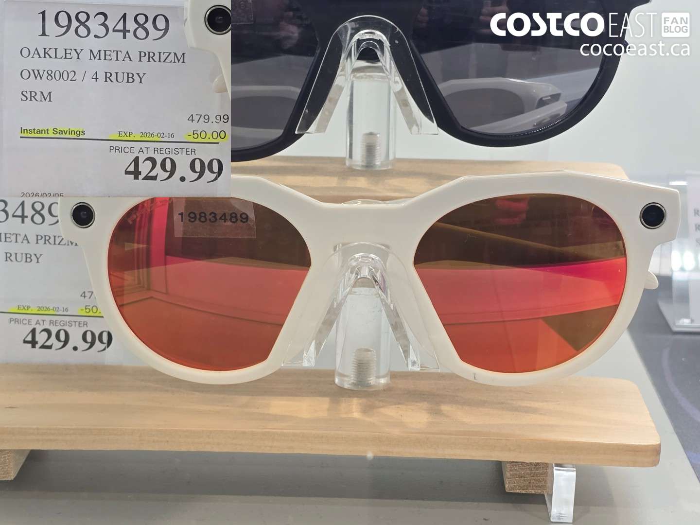 1983489 OAKLEY META PRIZM OW8002 / 4 RUBY SRM ($50.00 INSTANT SAVINGS EXPIRES ON 2026-02-16) $429.99