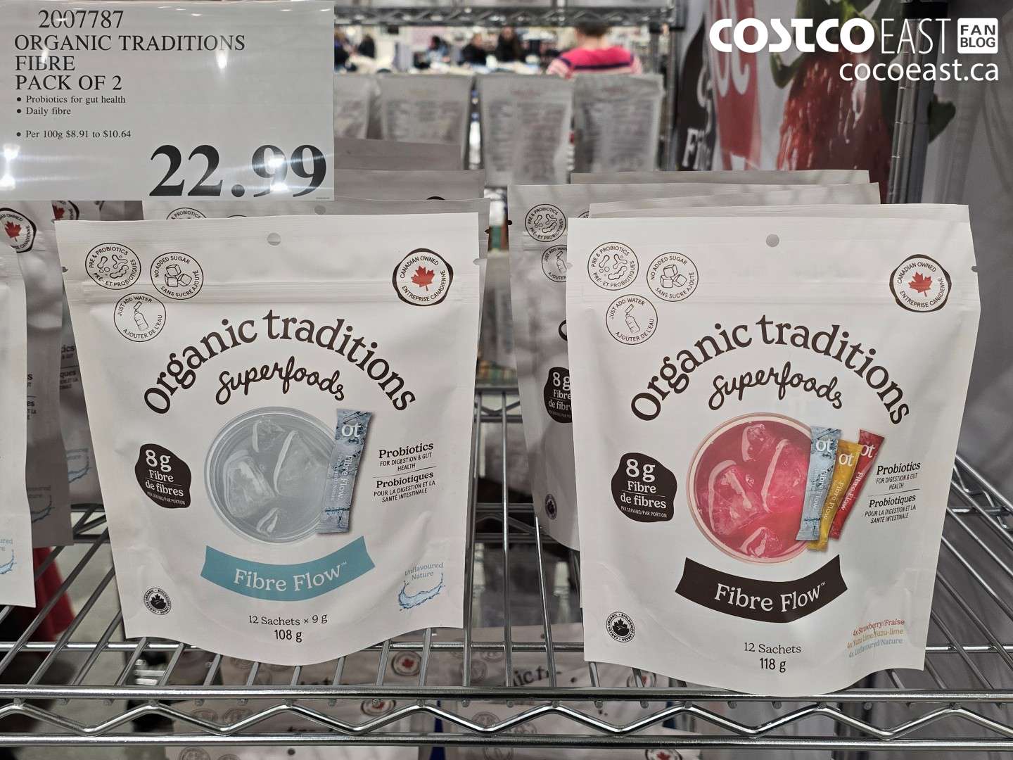 2007787 ORGANIC TRADITIONS FIBRE PACK OF 2 $22.99