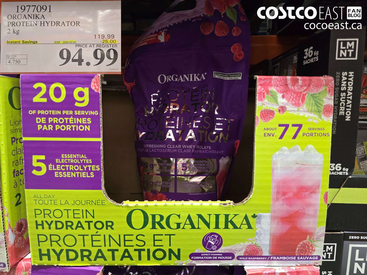 1977091 ORGANIKA PROTEIN HYDRATOR 2 KG ($25.00 INSTANT SAVINGS EXPIRES ON 2026-03-01) $94.99