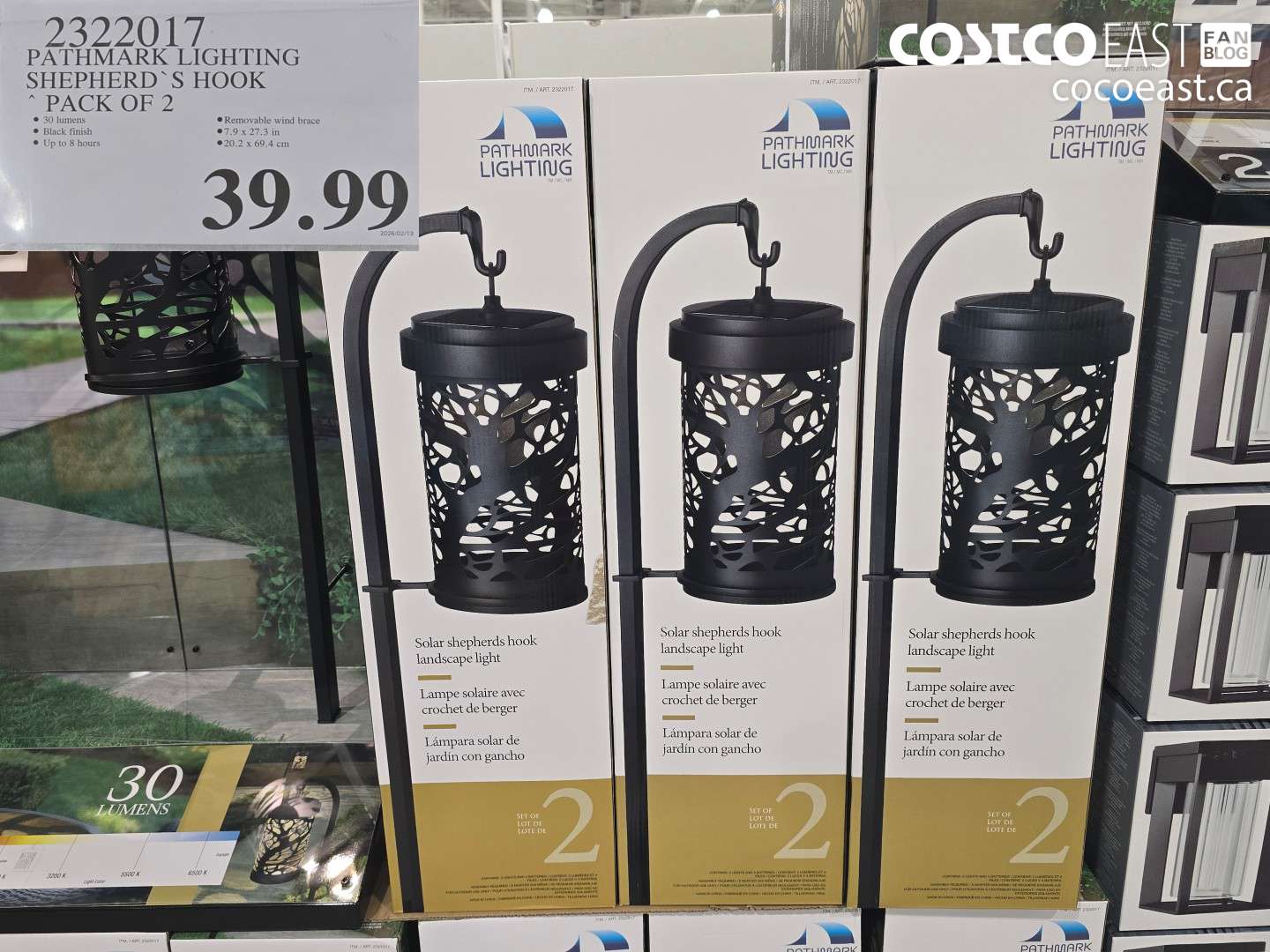 2322017 PATHMARK LIGHTING SHEPHERD'S HOOK PACK OF 2 $39.99