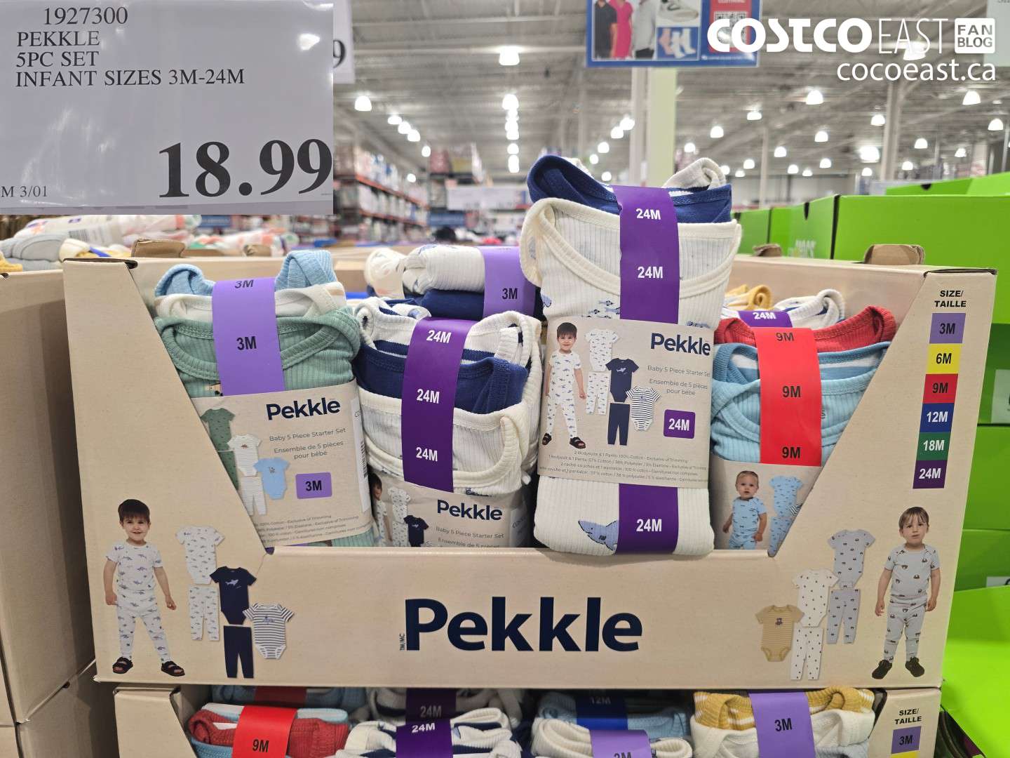 1927300 PEKKLE 5PC SET INFANT SIZES 3M-24M $18.99