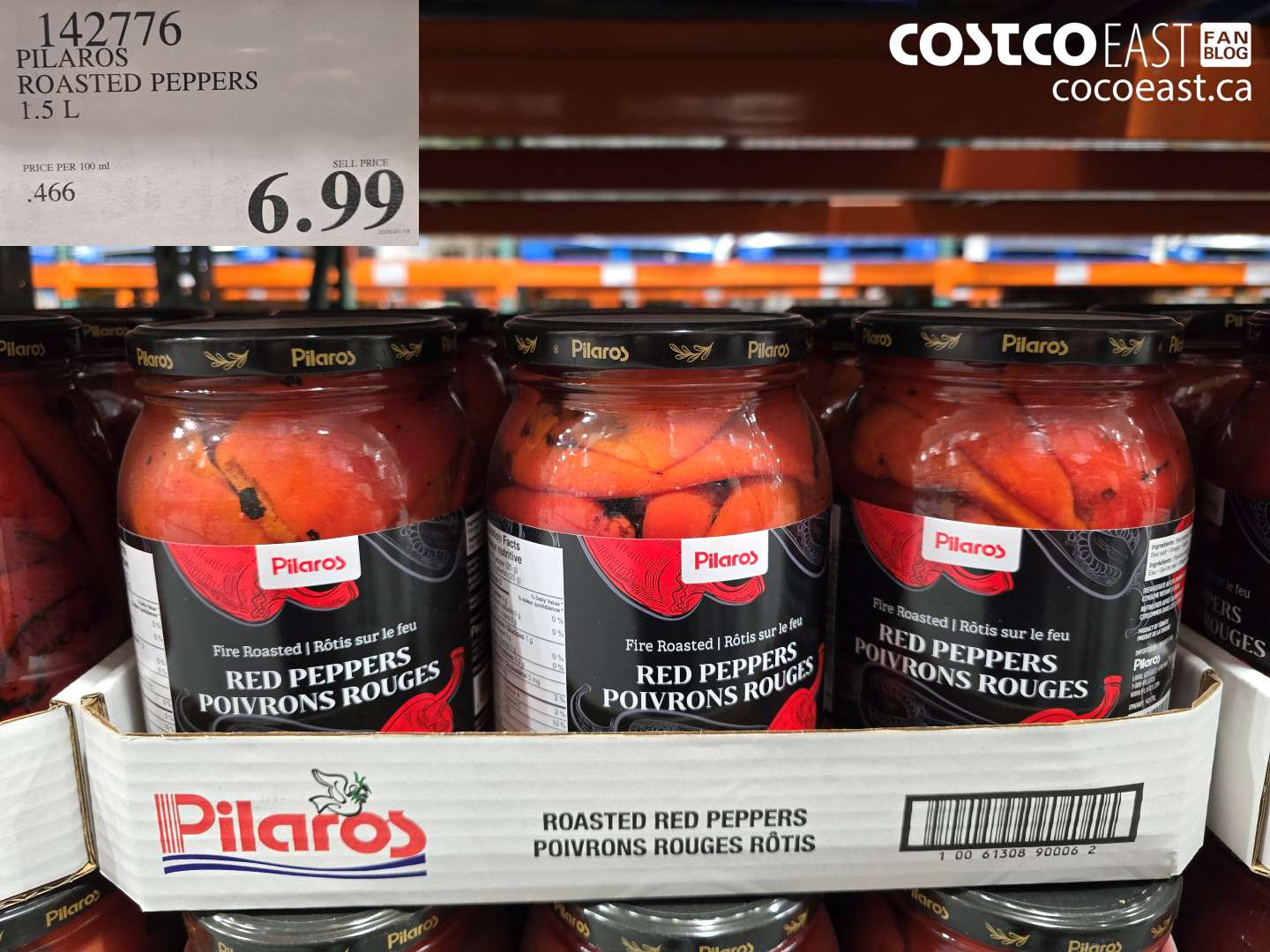 142776 PILAROS ROASTED PEPPERS 1.5 L $6.99