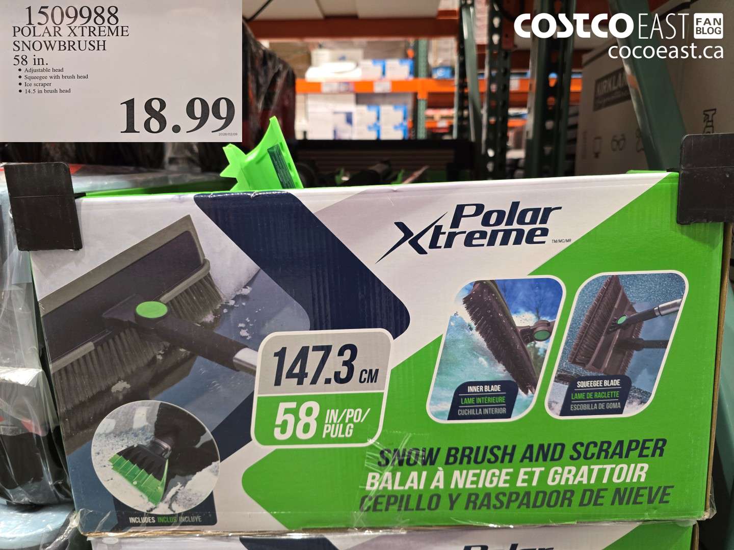 1509988 POLAR XTREME SNOWBRUSH 58 in. $18.99