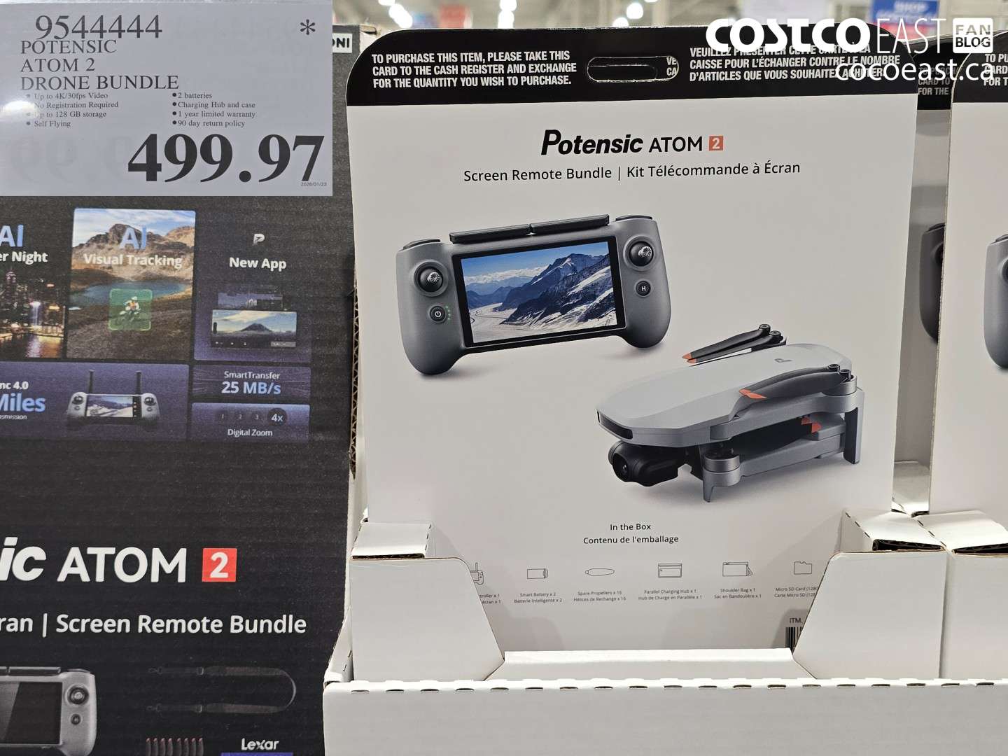 9544444 POTENSIC ATOM 2 DRONE BUNDLE $499.97