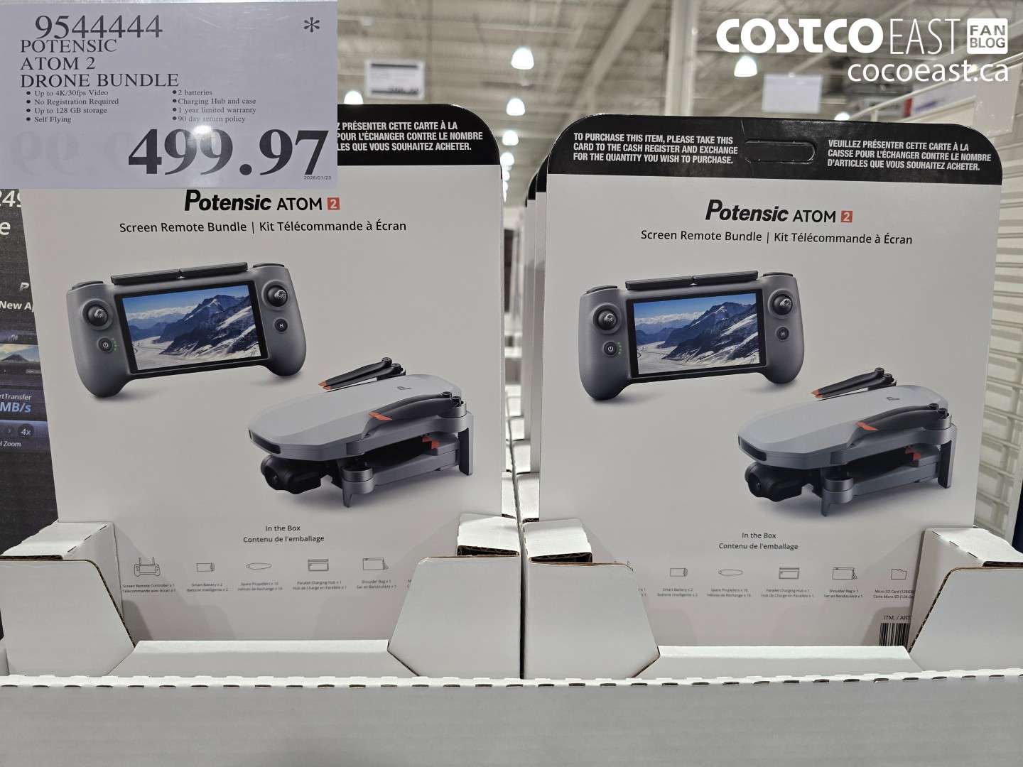 9544444 POTENSIC ATOM 2 DRONE BUNDLE $499.97