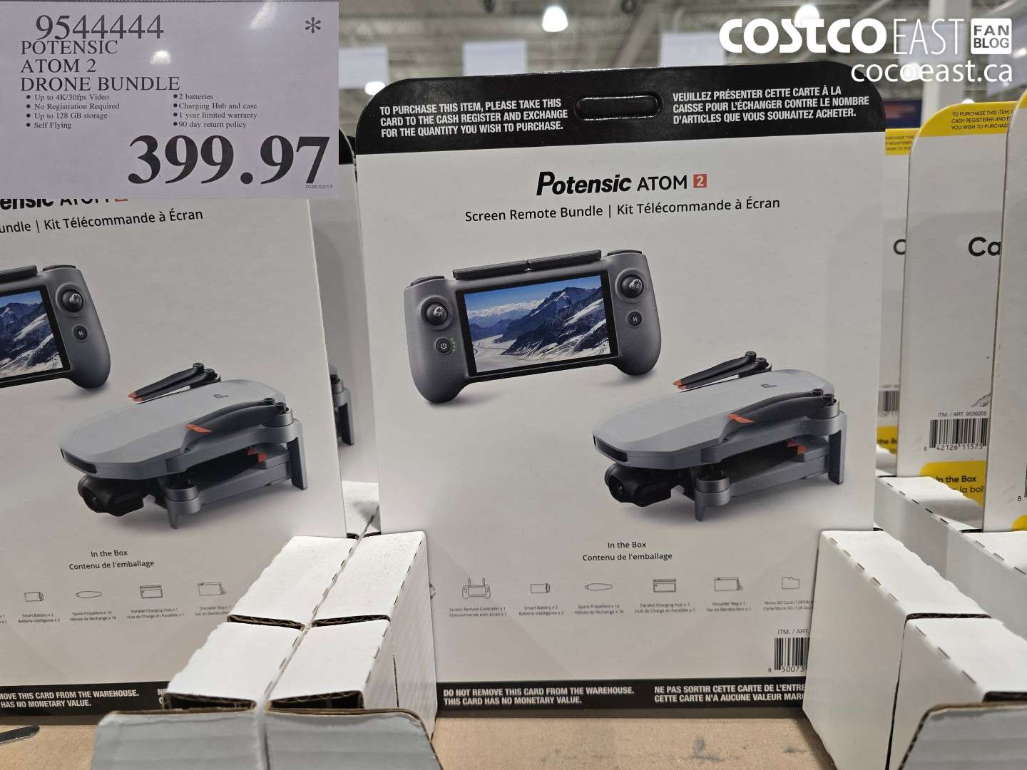 9544444 POTENSIC ATOM 2 DRONE BUNDLE $399.97