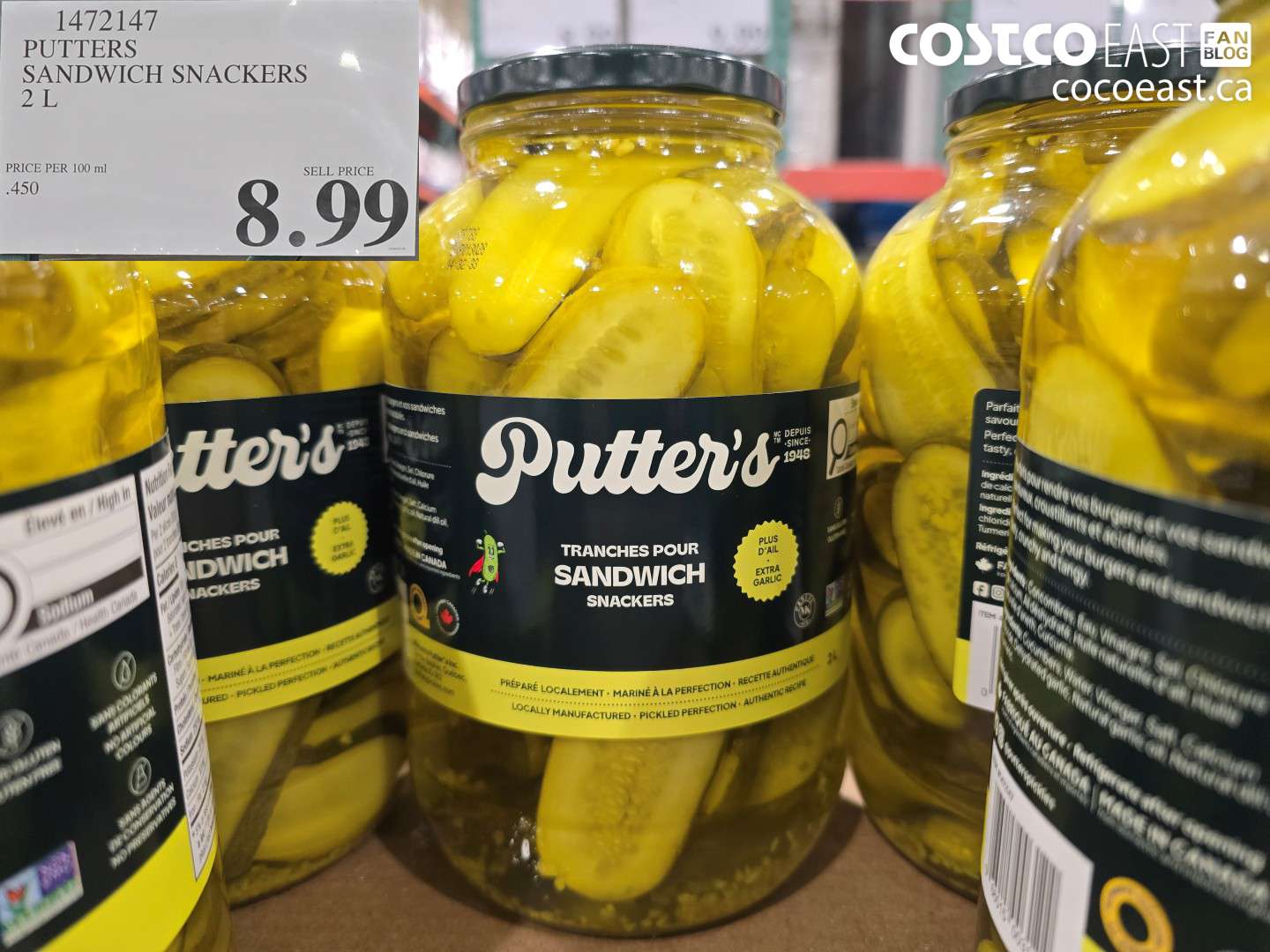 1472147 PUTTERS SANDWICH SNACKERS 2 L $8.99