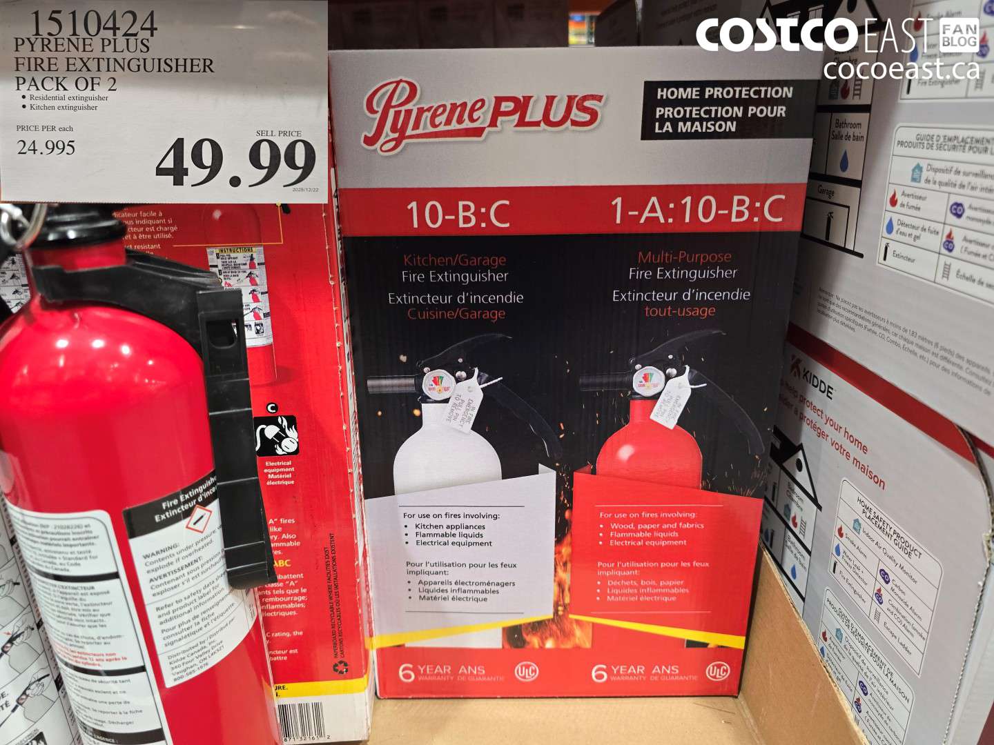 1510424 PYRENE PLUS FIRE EXTINGUISHER PACK OF 2 $49.99