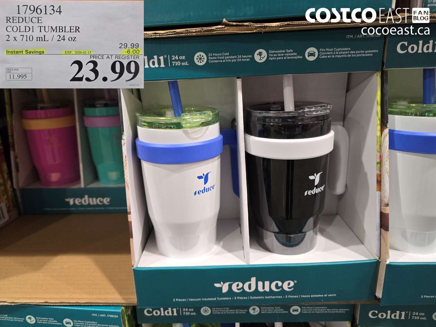 1796134 REDUCE COLD1 TUMBLER 2 x 710 mL / 24 oz ($6.00 INSTANT SAVINGS EXPIRES ON 2026-02-15) $23.99