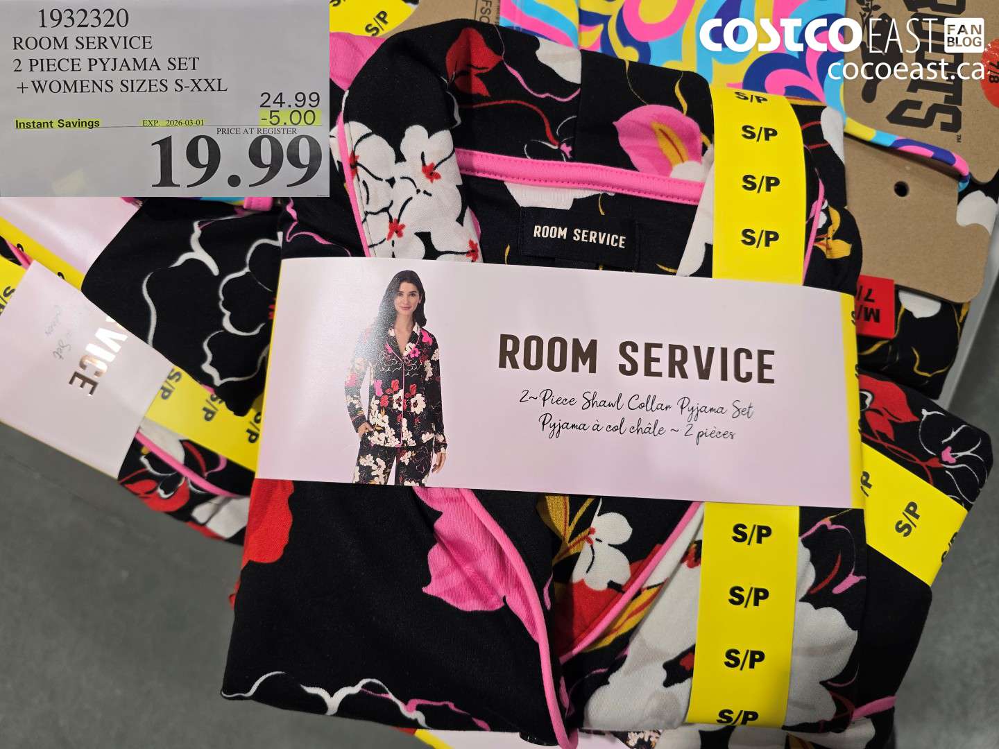 1932320 ROOM SERVICE 2 PIECE PYJAMA SET + WOMENS SIZES S-XXL ($5.00 INSTANT SAVINGS EXPIRES ON 2026-03-01) $19.99