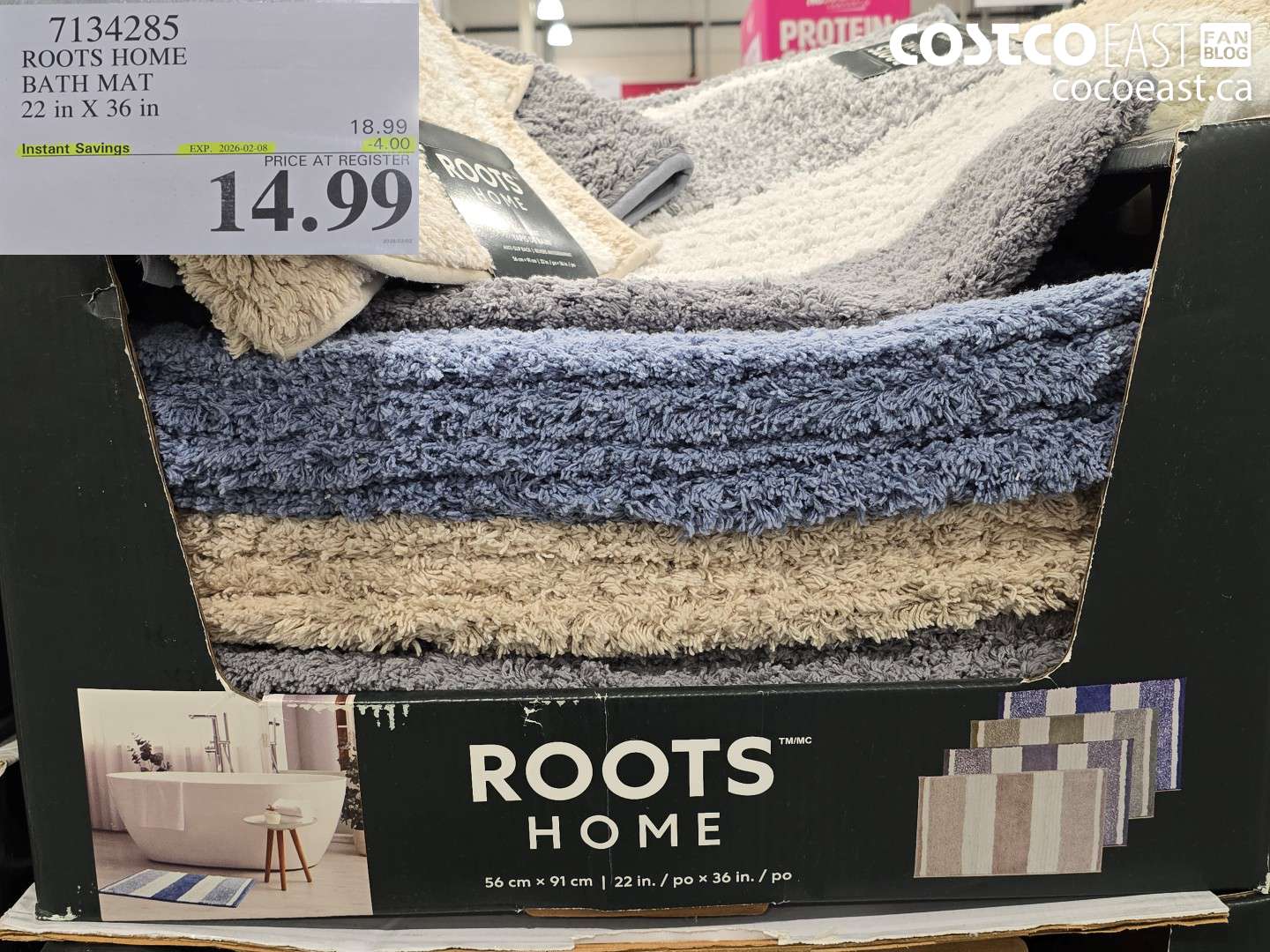 7134285 ROOTS HOME BATH MAT 22 in X 36 in ($4.00 INSTANT SAVINGS EXPIRES ON 2026-02-08) $14.99