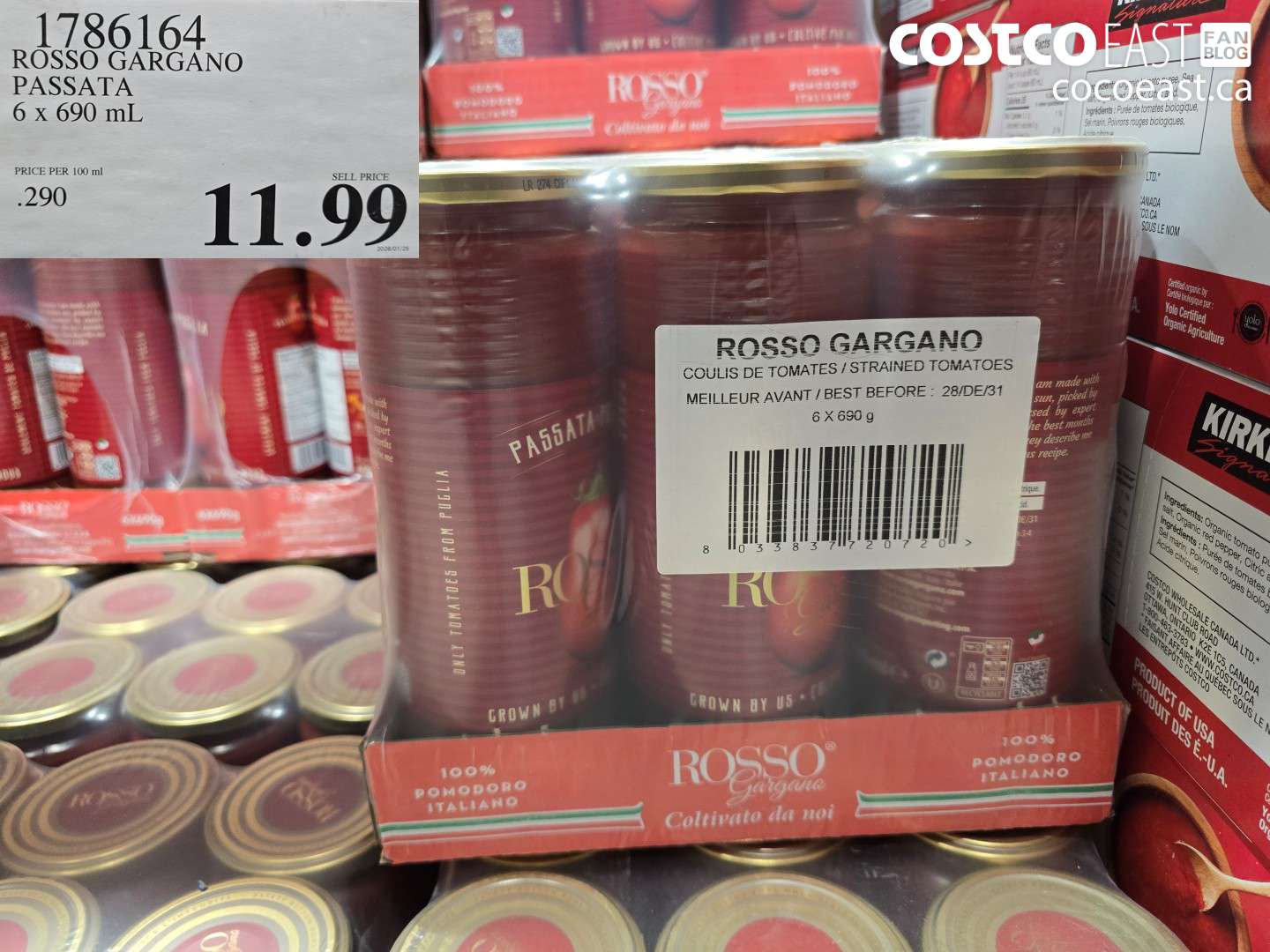 1786164 ROSSO GARGANO PASSATA 6 x 690 mL $11.99